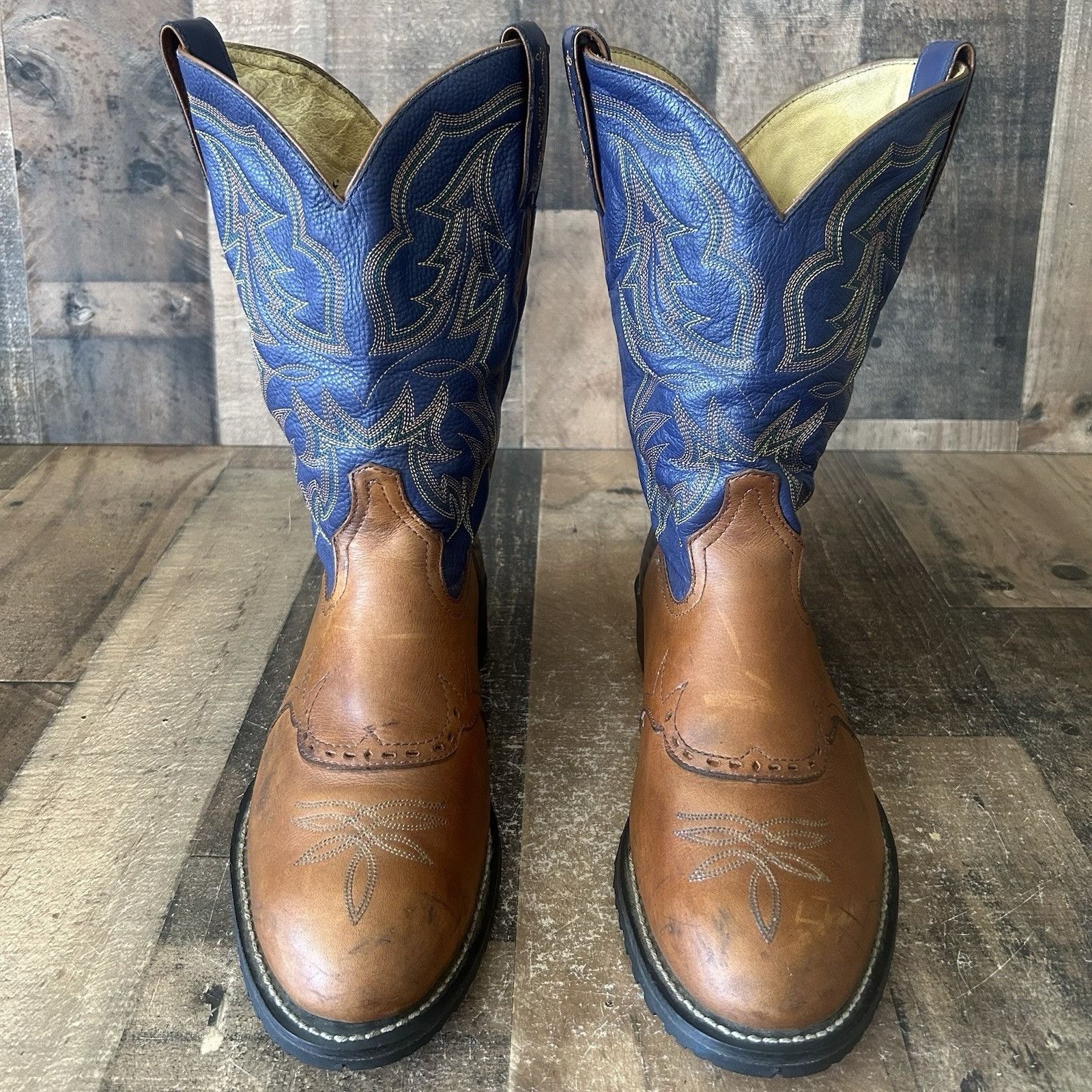 Tony Lama Tony Lama XT5001 Round Toe TLX Cowboy Boots Mens 9.5 EE Size US 9.5 / EU 42-43 - 1 Thumbnail