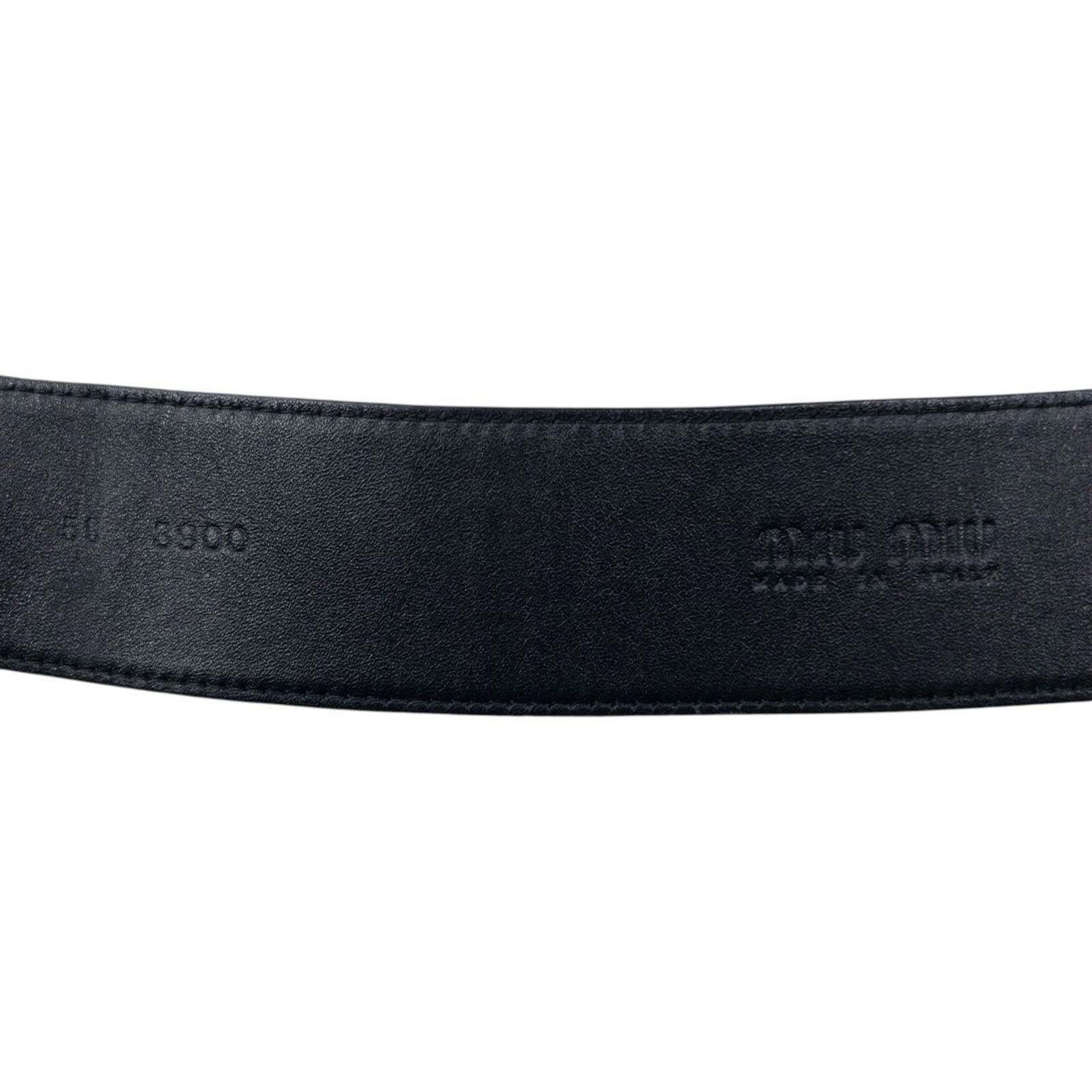 Miu Miu Vintage 2000s Miu Miu Metallic Leather Belt Size W26 Size ONE SIZE - 7 Thumbnail