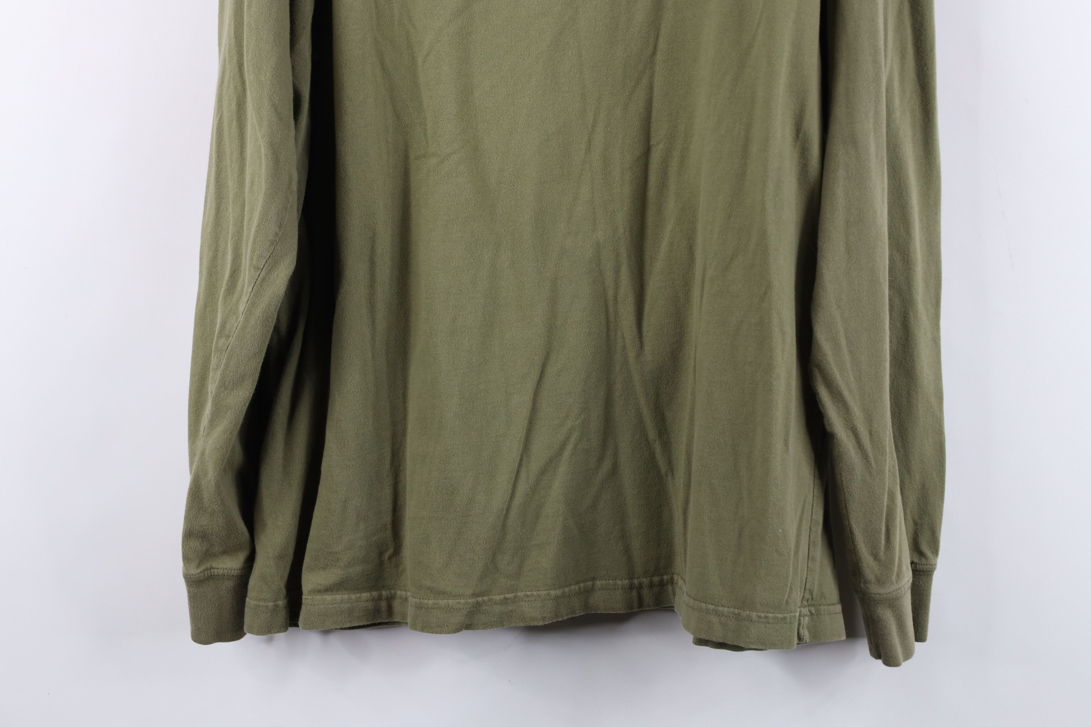 Cabelas Vintage 90s Cabelas Mock Neck Long Sleeve T-Shirt Green Size US L / EU 52-54 / 3 - 13 Thumbnail