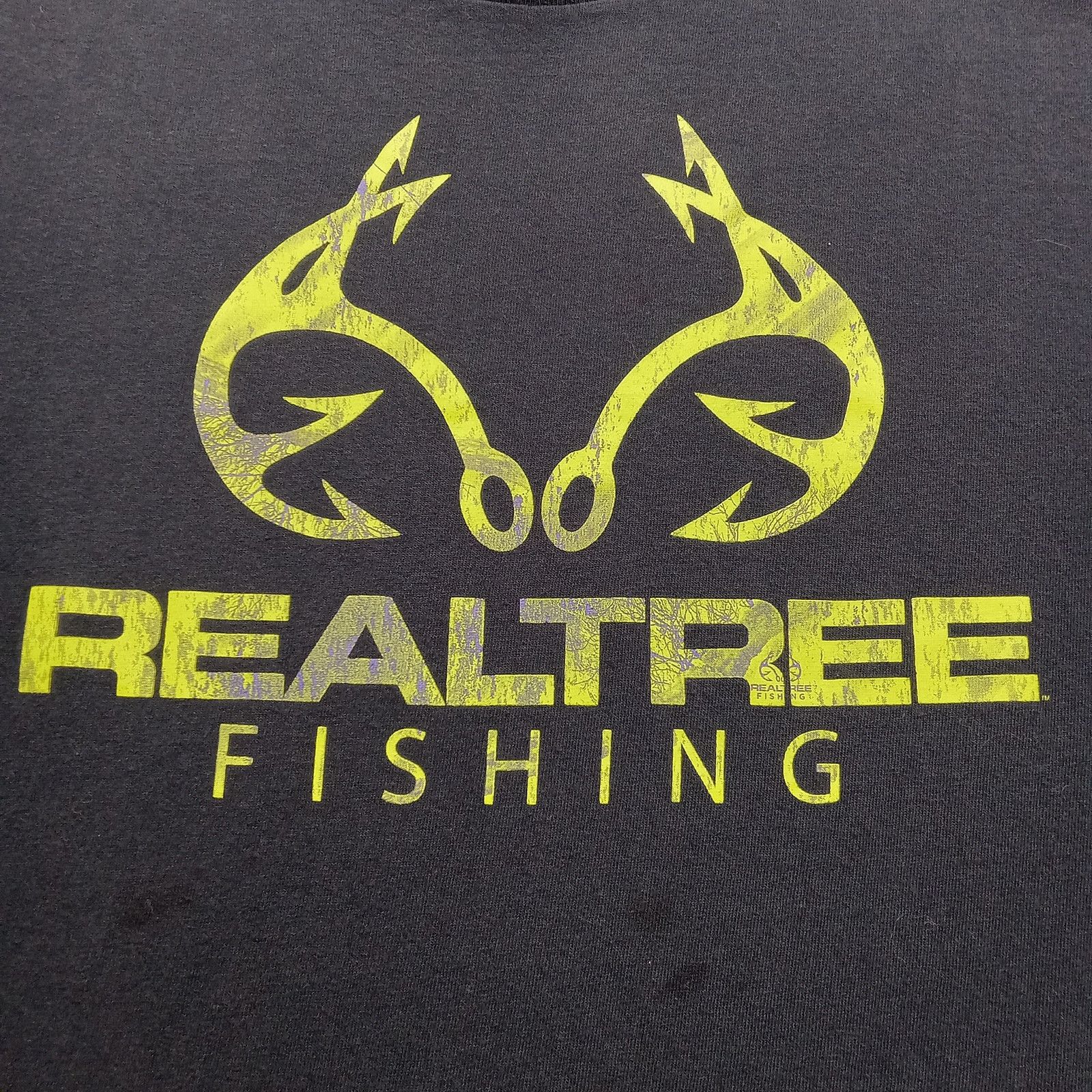 Realtree Realtree Fishing T-Shirt L Men's Short Sleeve Blue Cotton Size US L / EU 52-54 / 3 - 4 Thumbnail