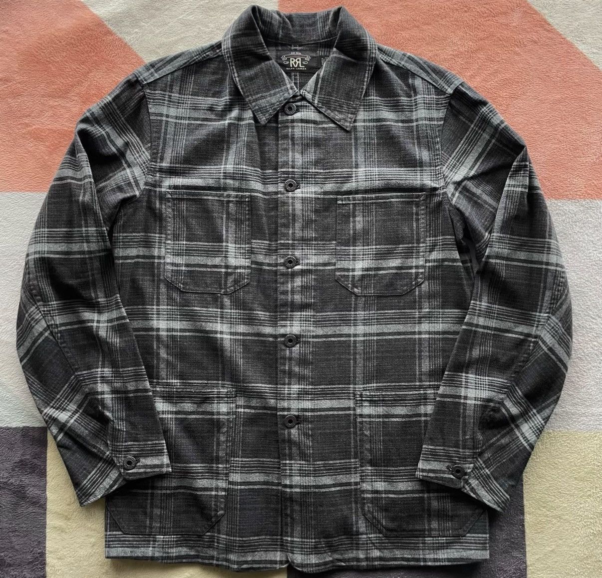 RRL Ralph Lauren RRL Plaid Workwear Jacket Ralph Lauren Double RL K22 Size US S / EU 44-46 / 1 - 1 Thumbnail