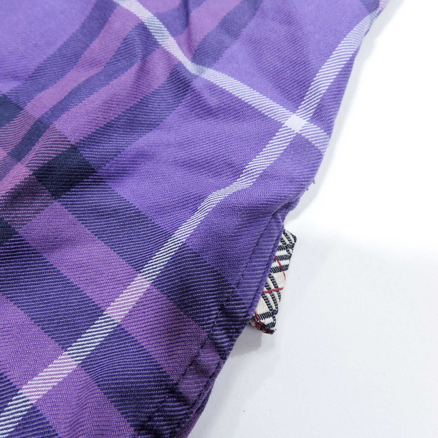 Burberry BURBERRY LONDON PURPLE PLAID LONG SLEEVE SHIRT Size L / US 10 / IT 46 - 8 Thumbnail