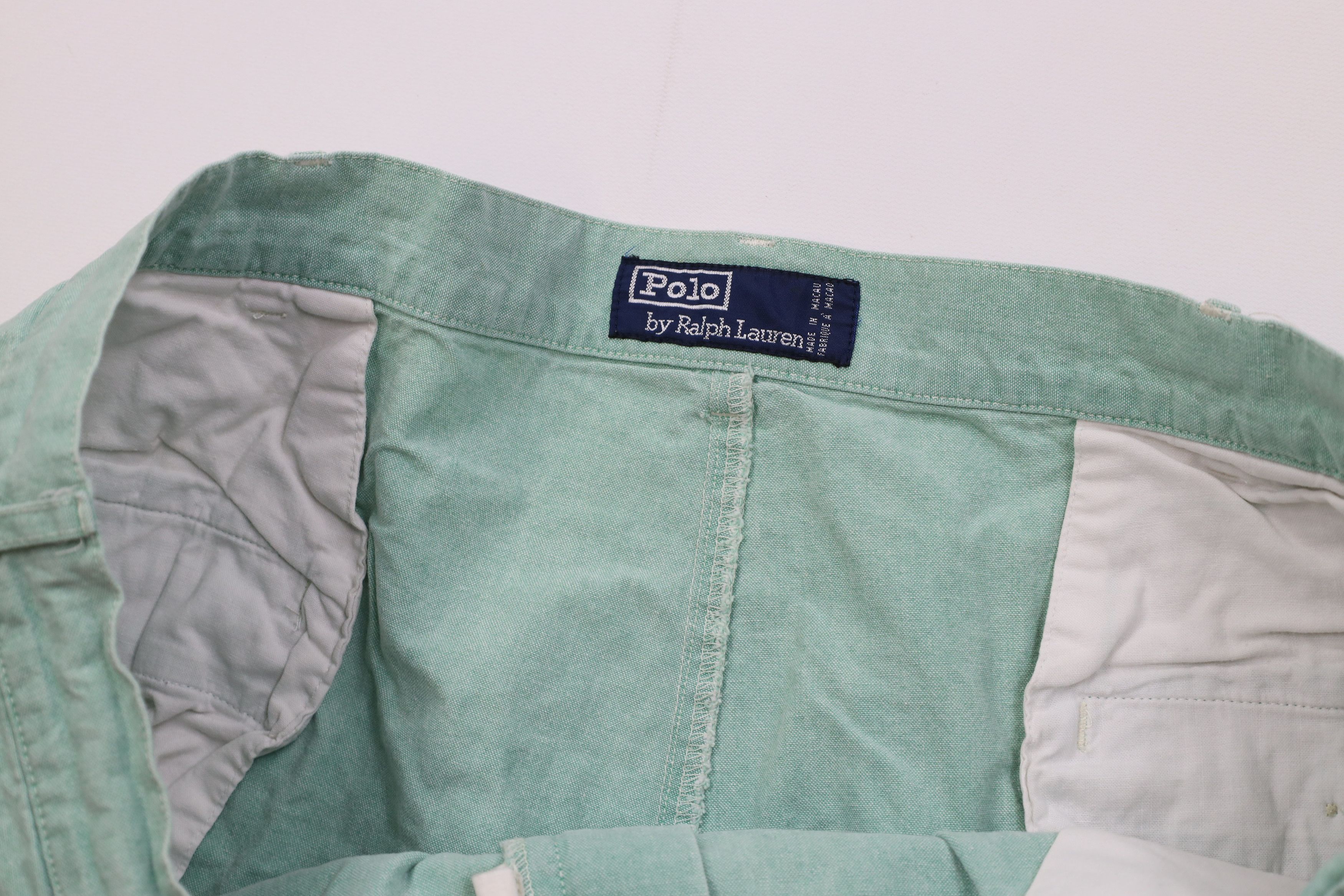 Ralph Lauren Vintage 90s Ralph Lauren Above Knee Chino Shorts Green Size US 40 / EU 56 - 6 Thumbnail