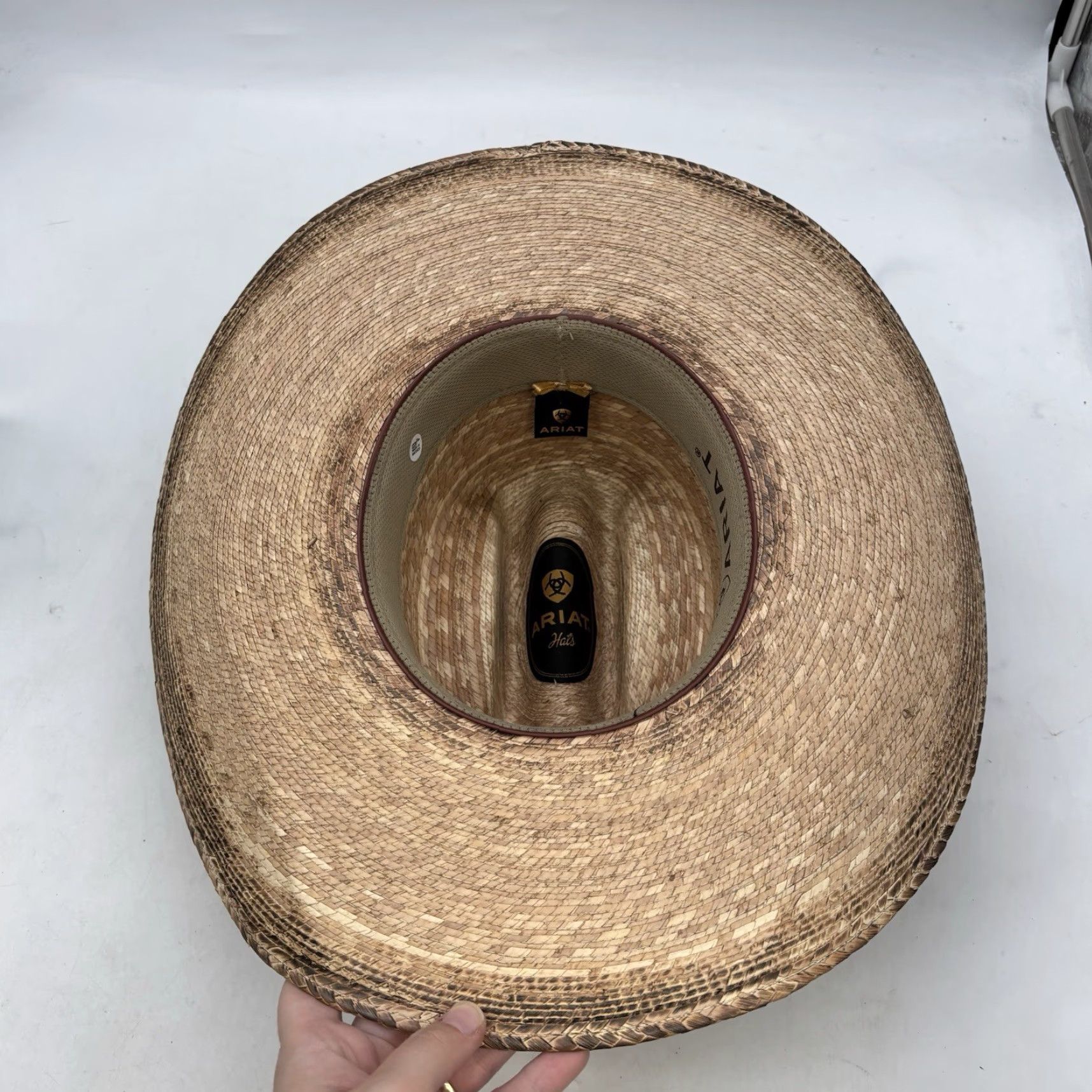 Ariat Ariat Western Hat Fire Palm Straw A65102 Unisex 7 1/8 Beige Cowboy Hat Mens/Unisex Brand New No Box Size ONE SIZE - 5 Thumbnail