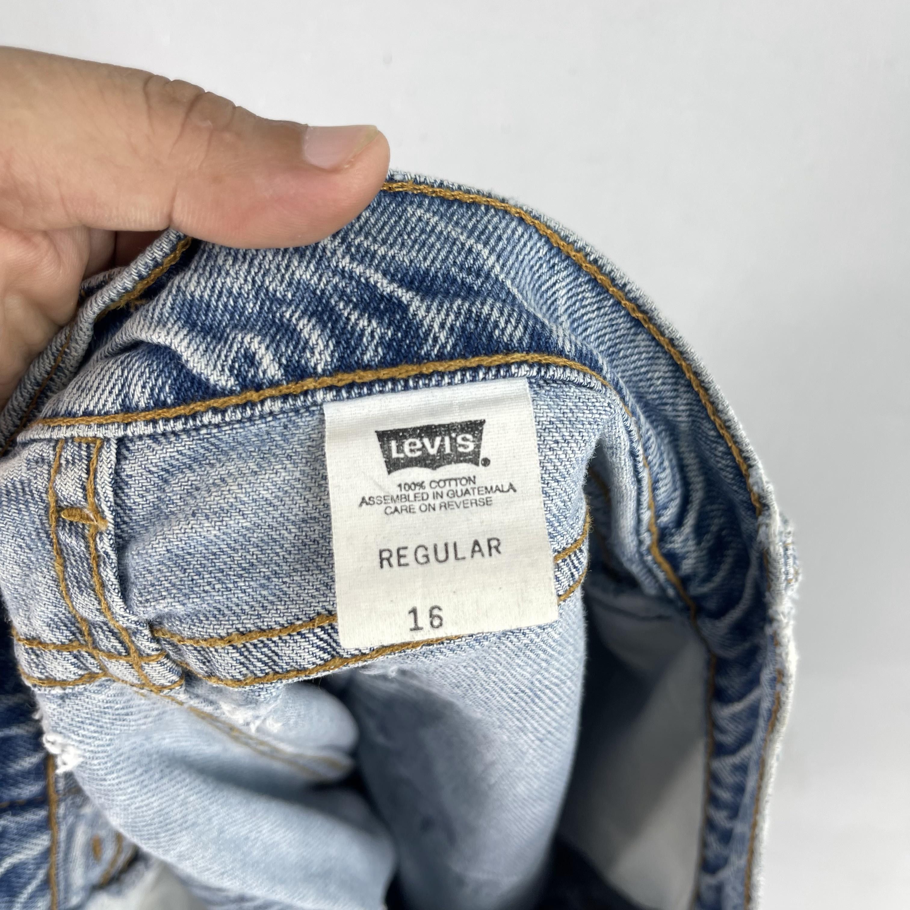 Levi's × Vintage W27 Vintage Levis 342 Distressed Ripped Cutoff Jeans Size 27" / US 4 / IT 40 - 4 Thumbnail