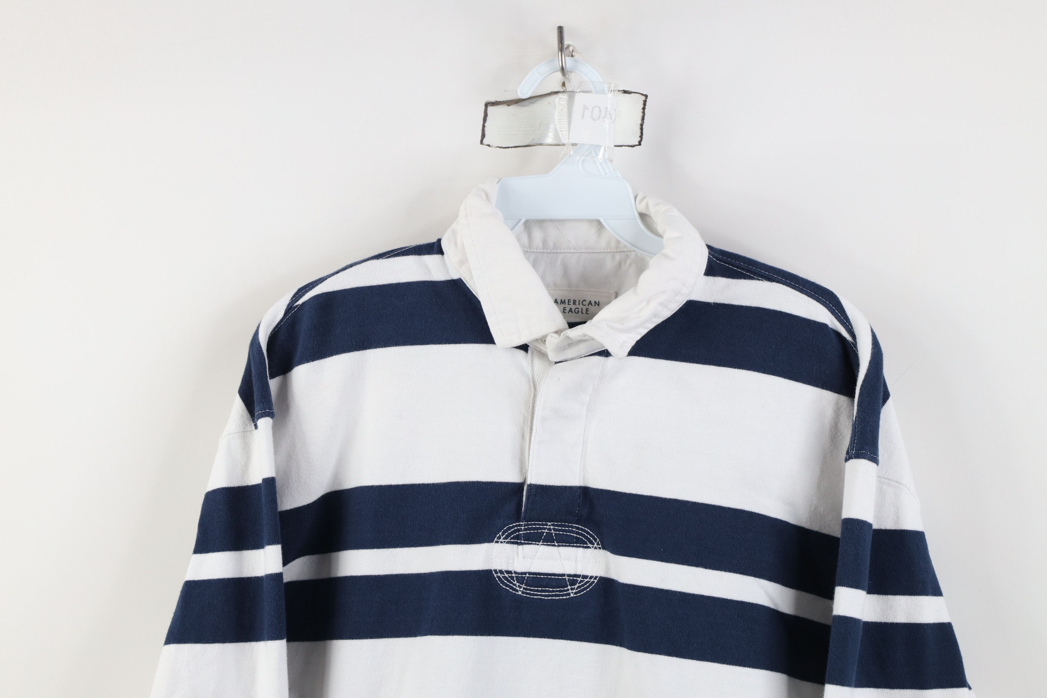 American Eagle Outfitters Vintage Y2K American Eagle Outfitters Long Sleeve Rugby Polo Size US S / EU 44-46 / 1 - 2 Thumbnail