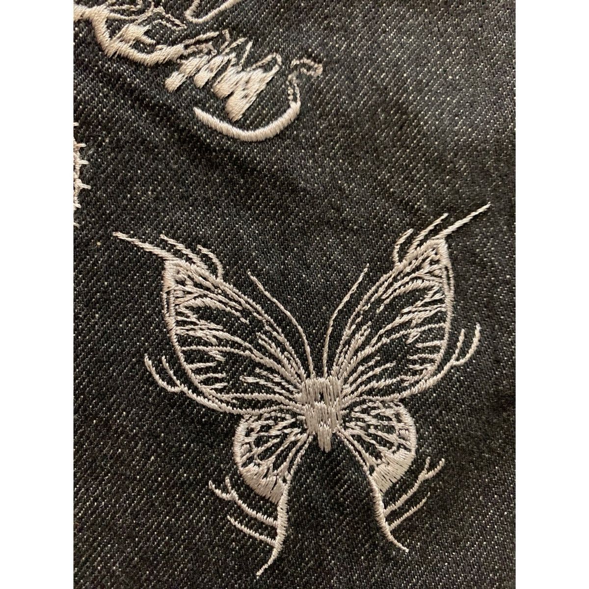 Helmut Lang HELMUT LANG BLACK EMBROIDERY JEANS Size US 31 - 5 Thumbnail