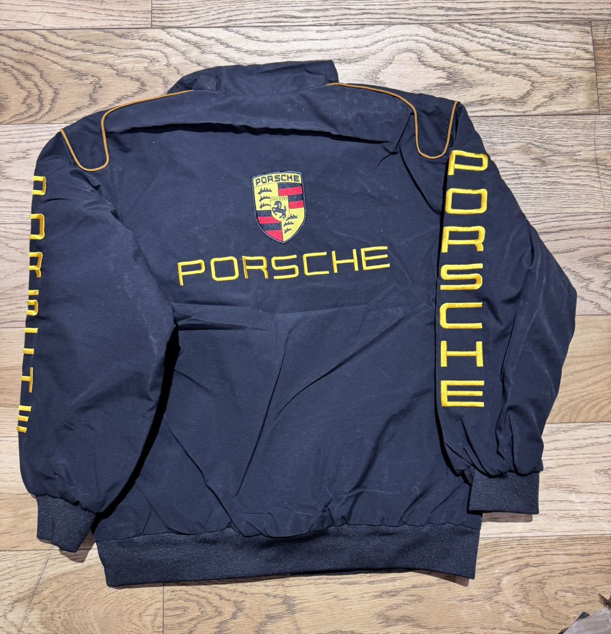 NASCAR × Porsche Design × Vintage Embroidered NASCAR bomber jacket Porsche size L Size L / US 10 / IT 46 - 3 Thumbnail