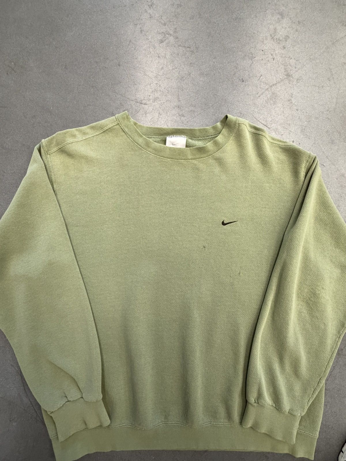 Nike Y2K Vintage Nike Embroidered Swoosh Jade Crewneck Size US L / EU 52-54 / 3 - 1 Thumbnail