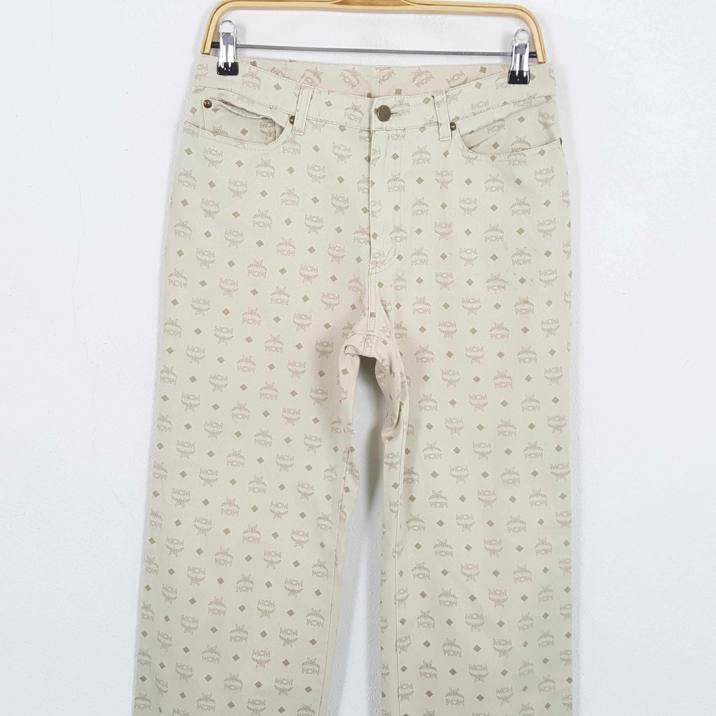 MCM × Vintage Vintage MCM LEGERE Fashion Brand Monogram Style Pants Size US 29 - 2 Thumbnail