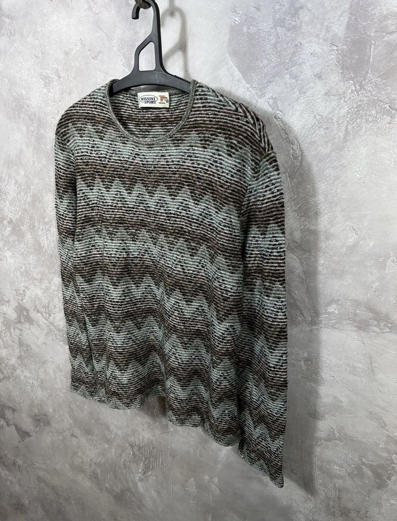 Japanese Brand × Missoni × Vintage Vintage Missoni Sport Pattern Y2k Sweater Size M / US 6-8 / IT 42-44 - 2 Thumbnail