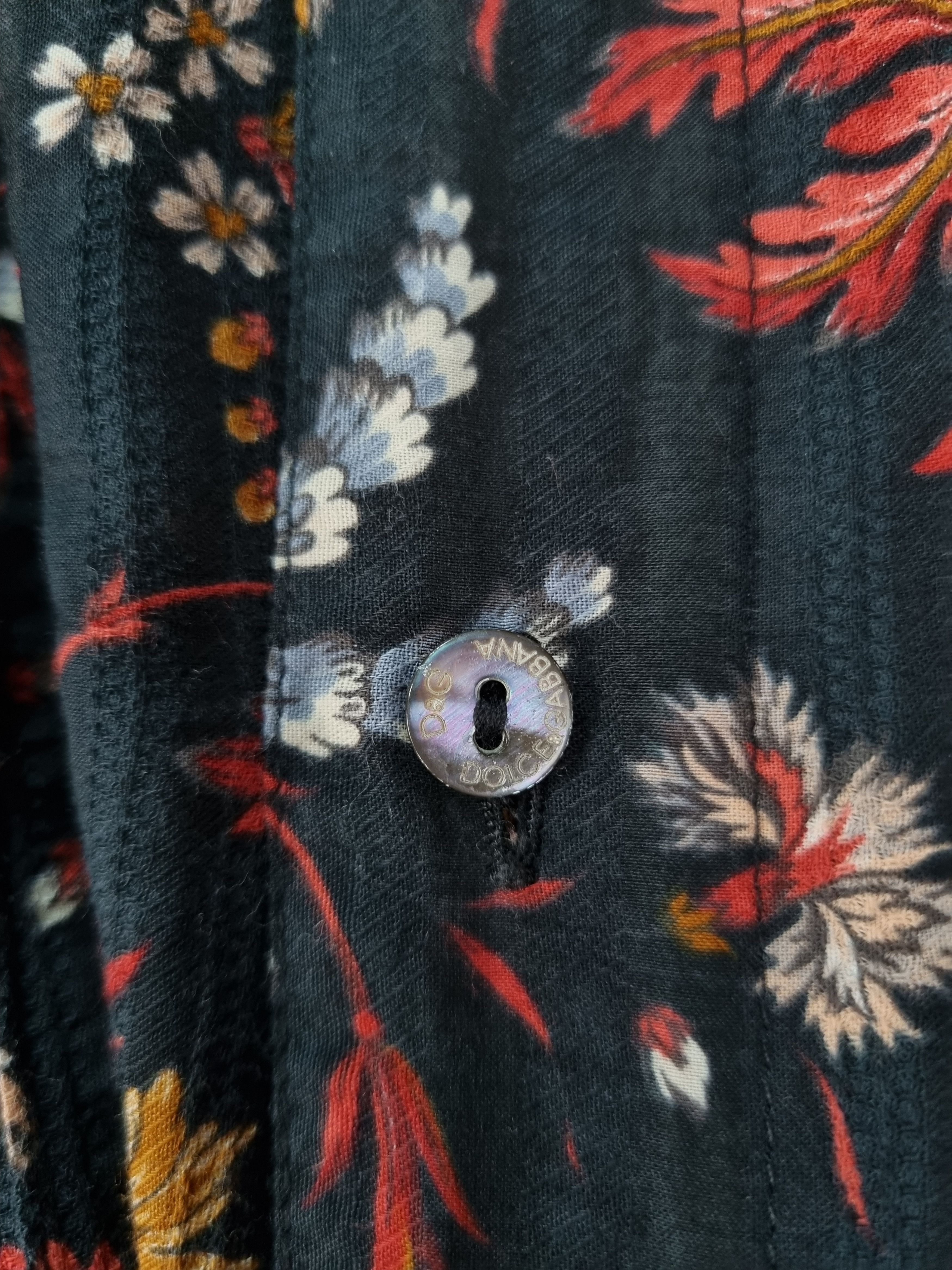 Dolce & Gabbana Rare Dolce & Gabbana Floral All Over Shirt Size US L / EU 52-54 / 3 - 21 Thumbnail