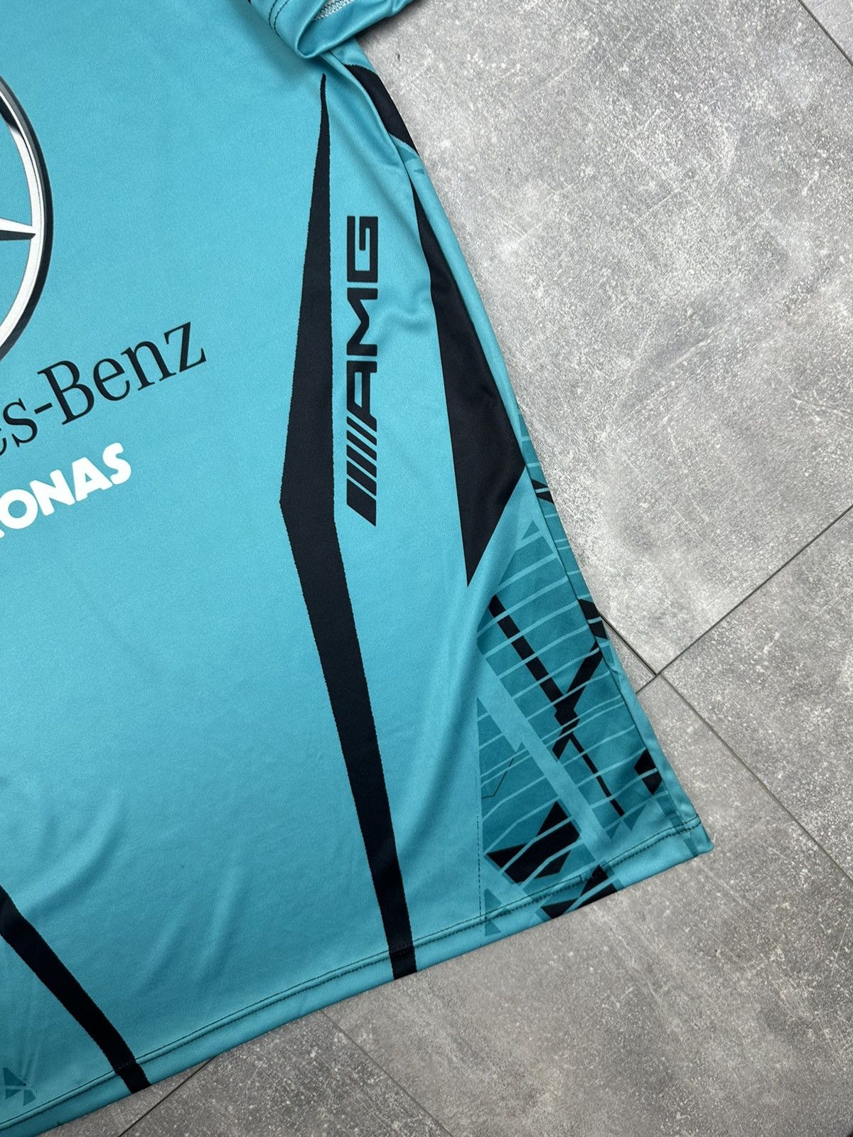 Mercedes-Benz Mercedes-Benz Pertonas Amg Racing Overprint Logo T-Shit Size US XXL / EU 58 / 5 - 8 Thumbnail