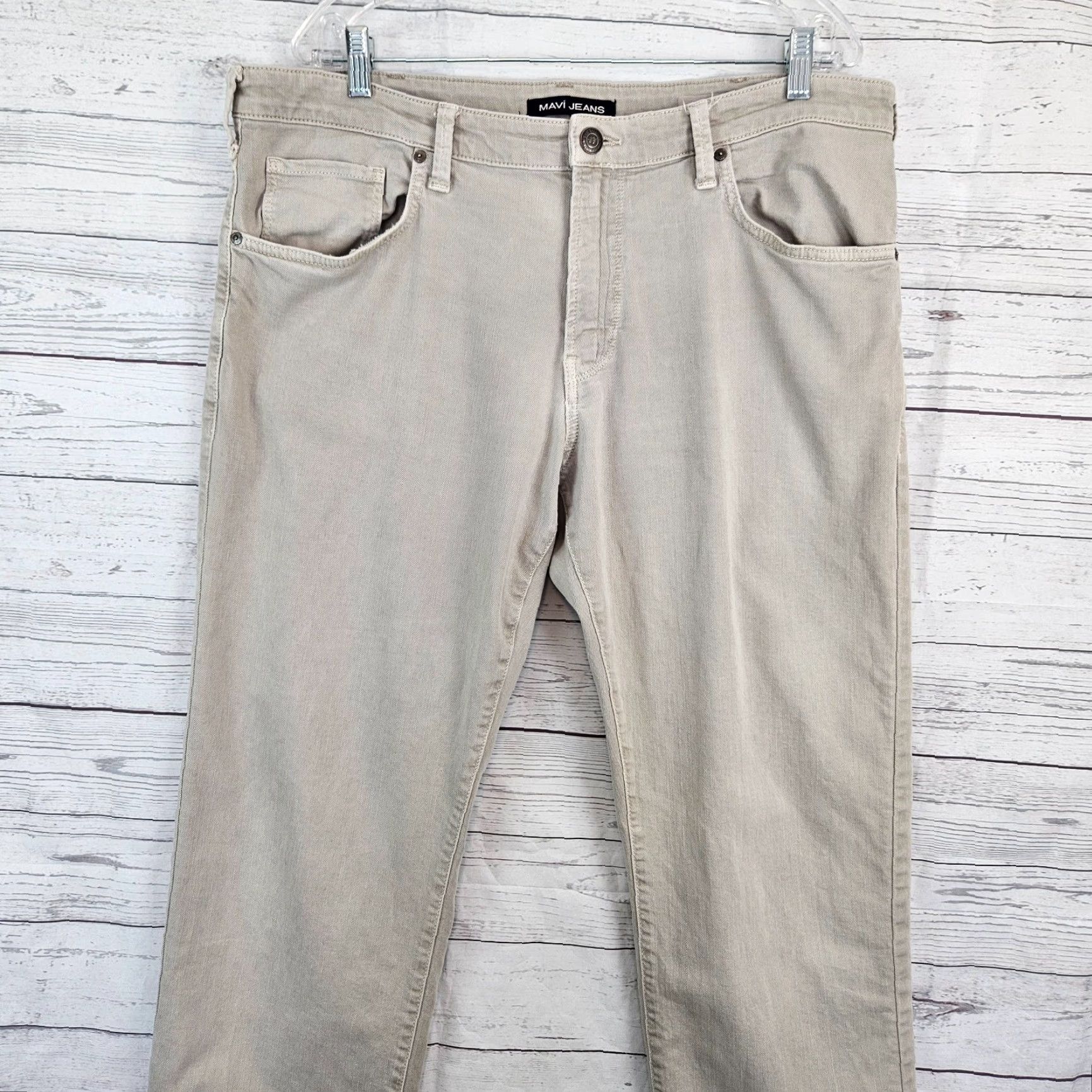 Mavi Mavi Mens Matt Relaxed Straight Leg Jeans Sz 38 Gray Cotton Blend Jeans Mens 38 Gray Straight 33in Size US 38 / EU 54 - 2 Thumbnail