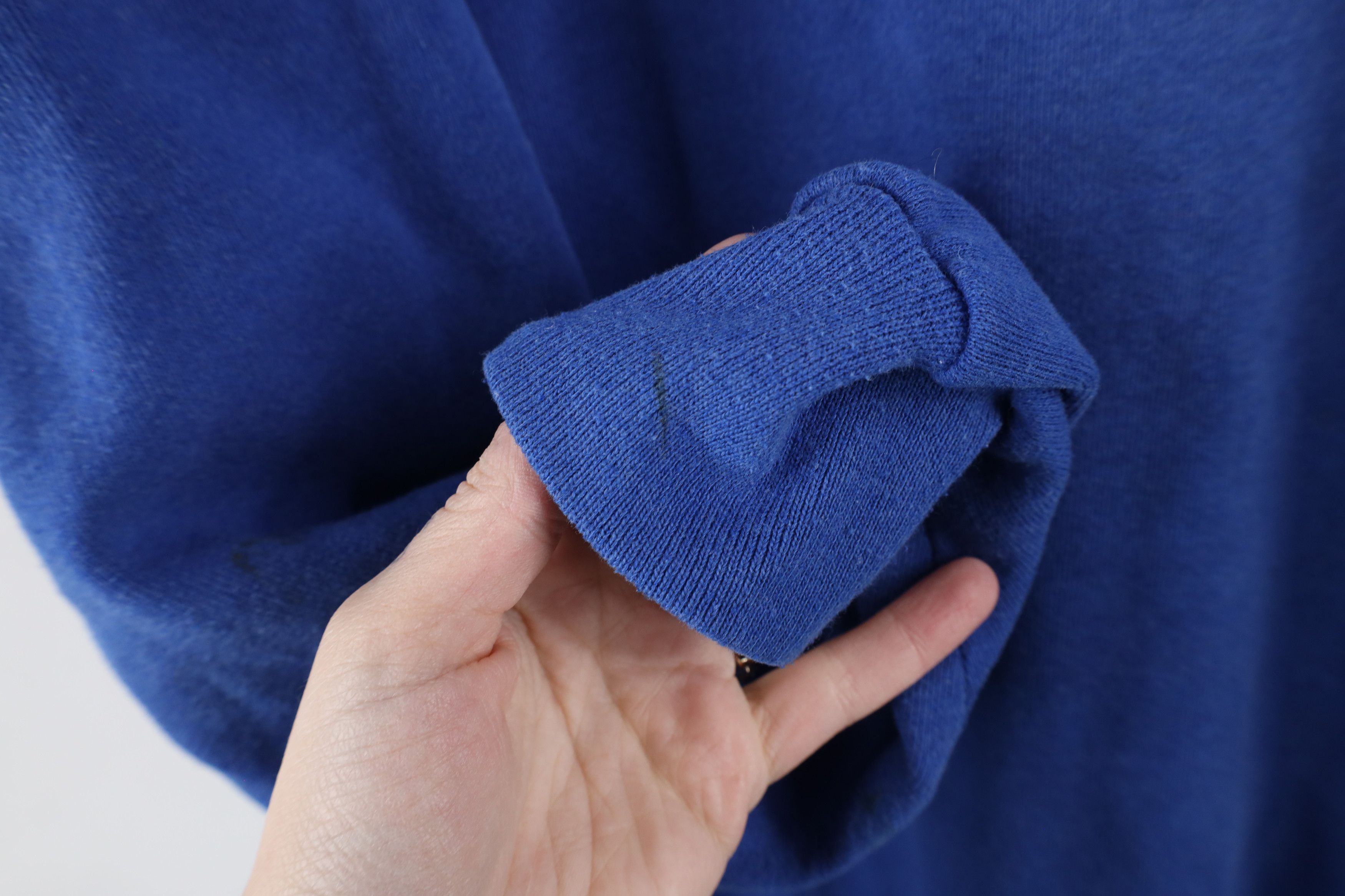 Vintage Vintage 90s Streetwear Crewneck Sweatshirt Royal Blue USA Size US XL / EU 56 / 4 - 13 Thumbnail