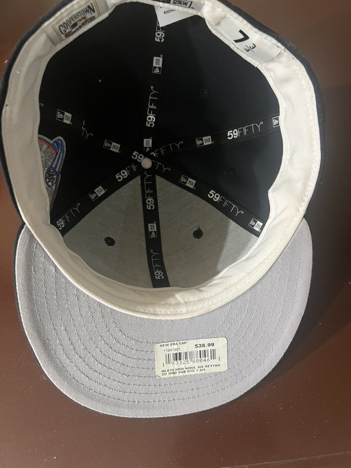 Vintage Men's New York Yankees New Era Navy World Series Fitted Hat Size ONE SIZE - 4 Thumbnail