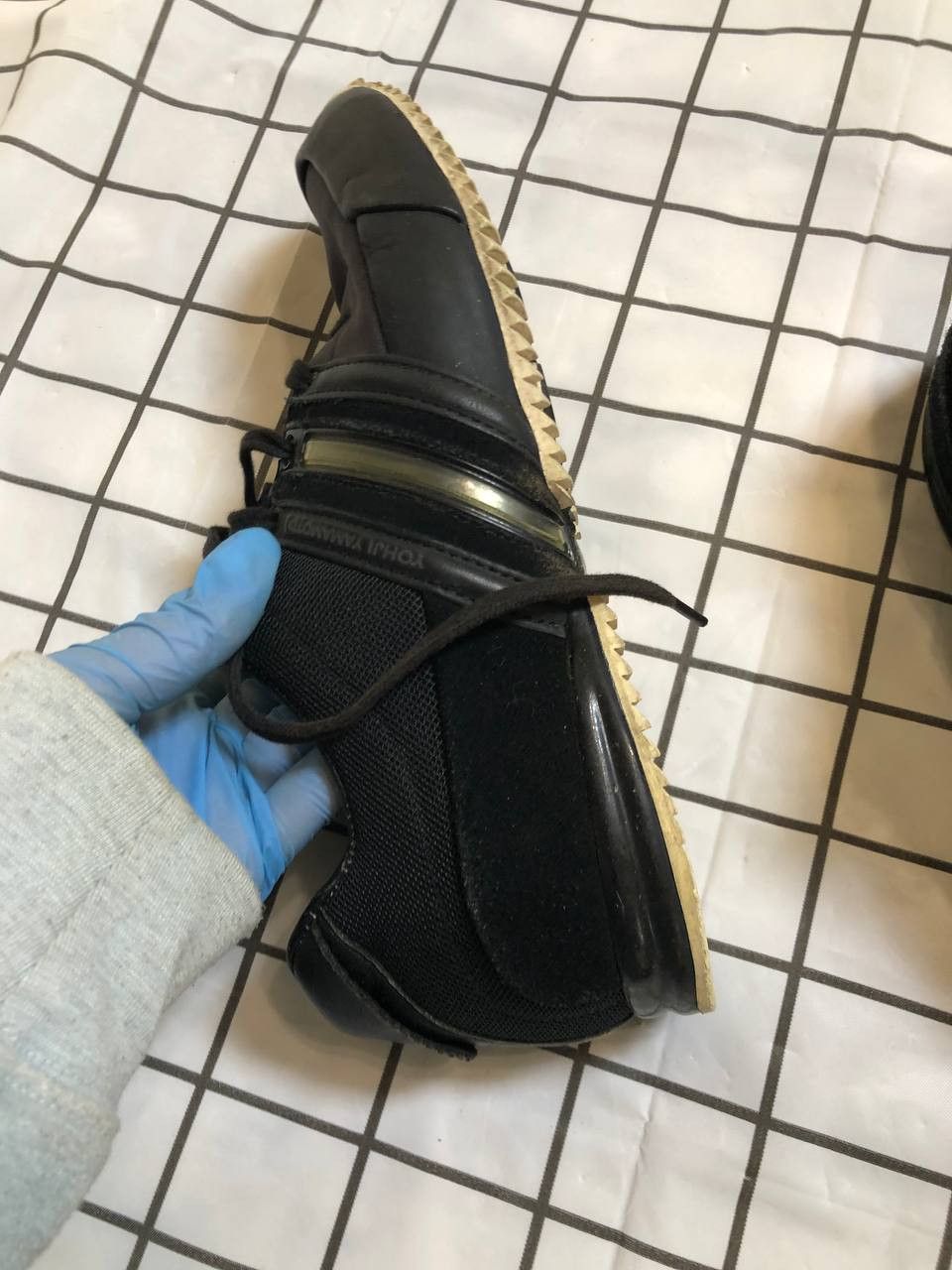Adidas × Y-3 ADIDAS Y3 Yohji Yamamoto Mens Trainers Navy Black Leather Size US 7.5 / EU 40-41 - 9 Thumbnail