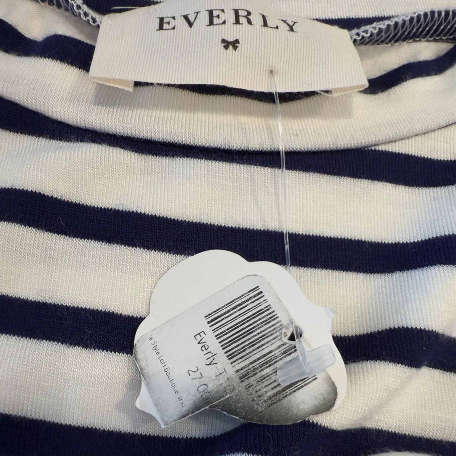 Everlane Everly navy & white striped fringe tank top SZ Medium Size M / US 6-8 / IT 42-44 - 6 Thumbnail