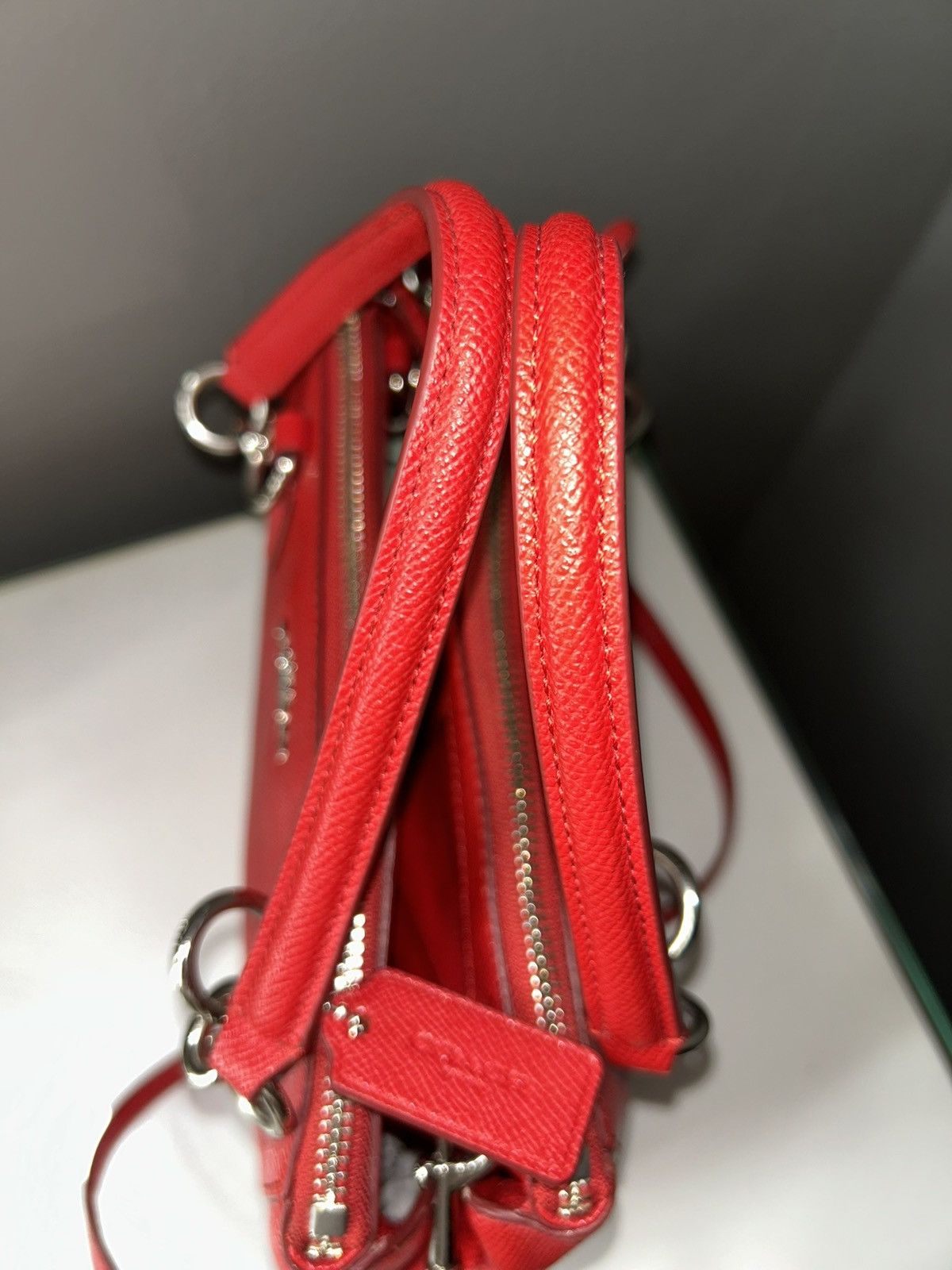 Coach Coach Bright Red Mini Christie Carryall Satchel Crossbody Size ONE SIZE - 5 Thumbnail