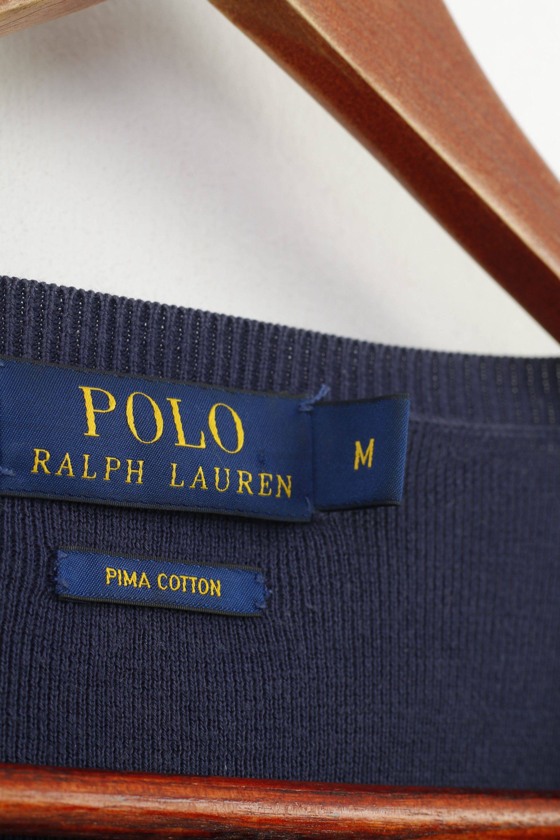 Polo Ralph Lauren Polo Ralph Lauren Men M Jumper V Neck Prima Cotton 4119 Size US M / EU 48-50 / 2 - 5 Thumbnail