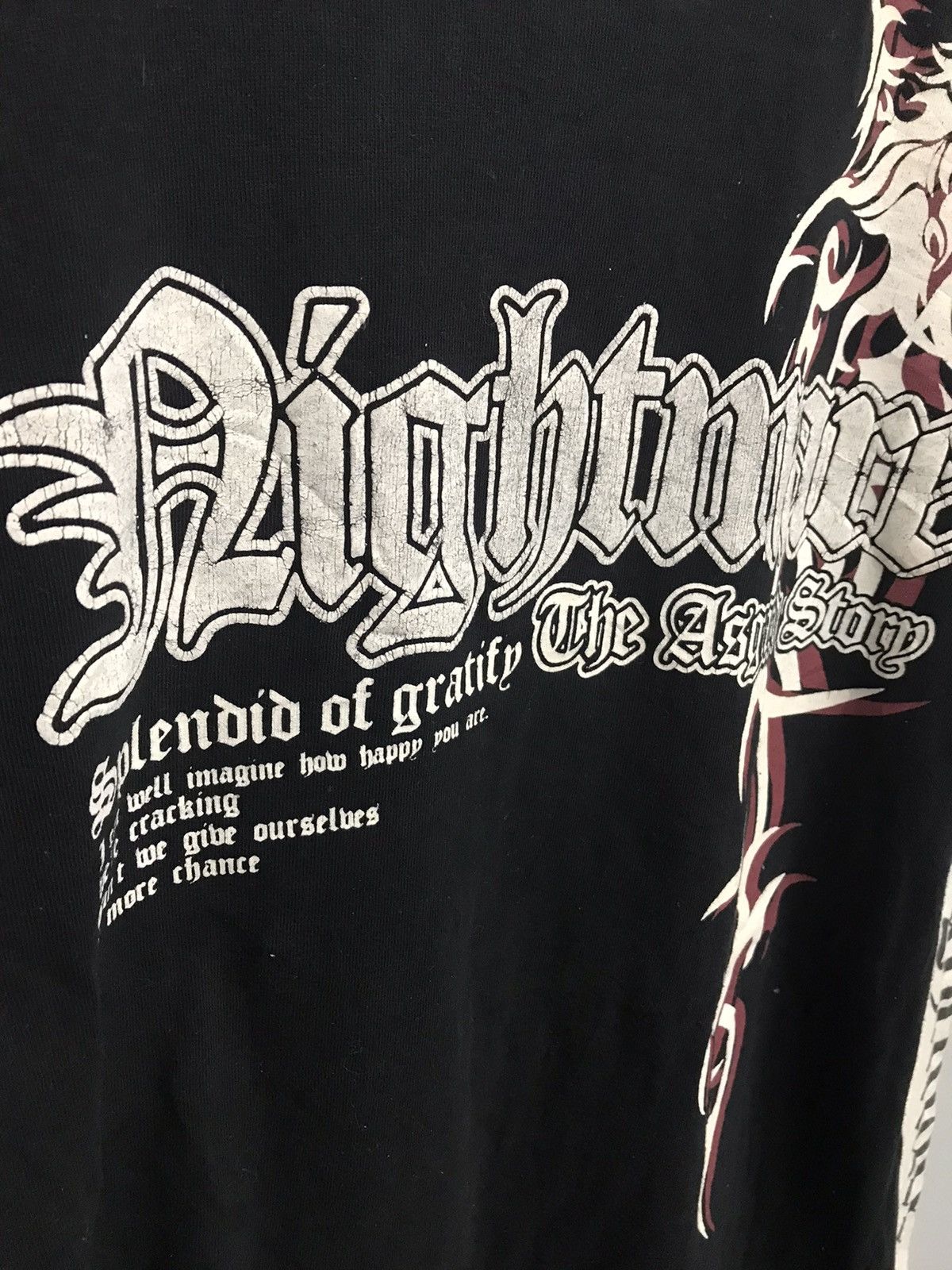 Japanese Brand 🔥🔥Nightmare Tribal Dragon Skate Style L/S Shirt x Rare Size US L / EU 52-54 / 3 - 4 Thumbnail
