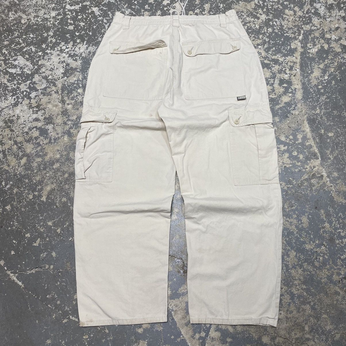 JNCO × Levi's × Vintage Vintage Levi’s SilverTab Cargo Tan Baggy Parachute Pants 90s Size US 35 - 1 Thumbnail