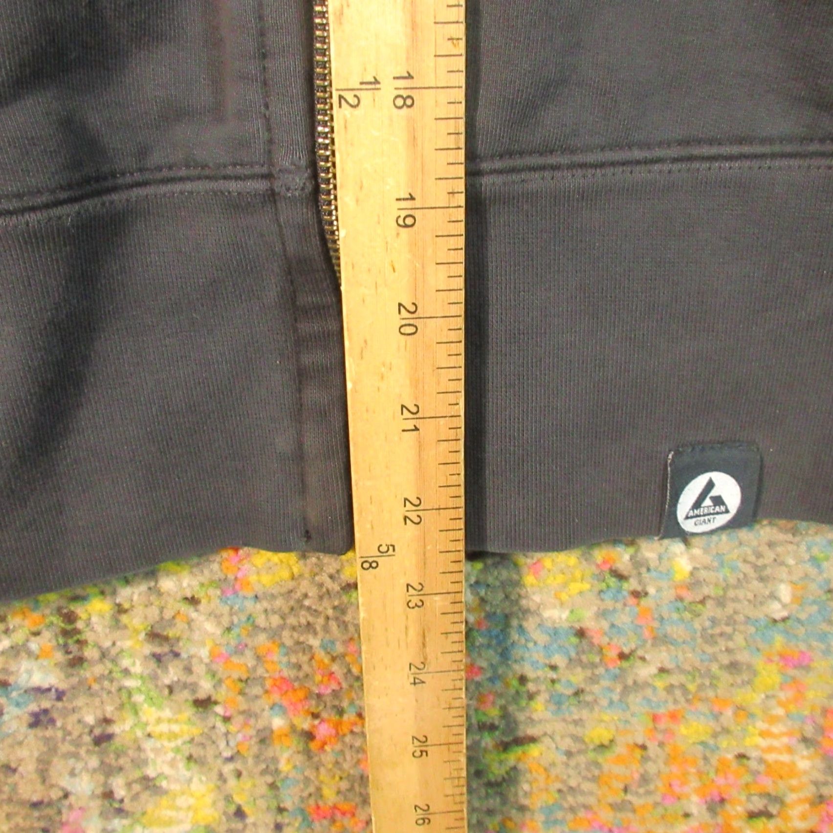 Vintage American Giant Hoodie Womens XS Black heavy Cotton Fleece Full Zip USA Size XS / US 0-2 / IT 36-38 - 5 Thumbnail