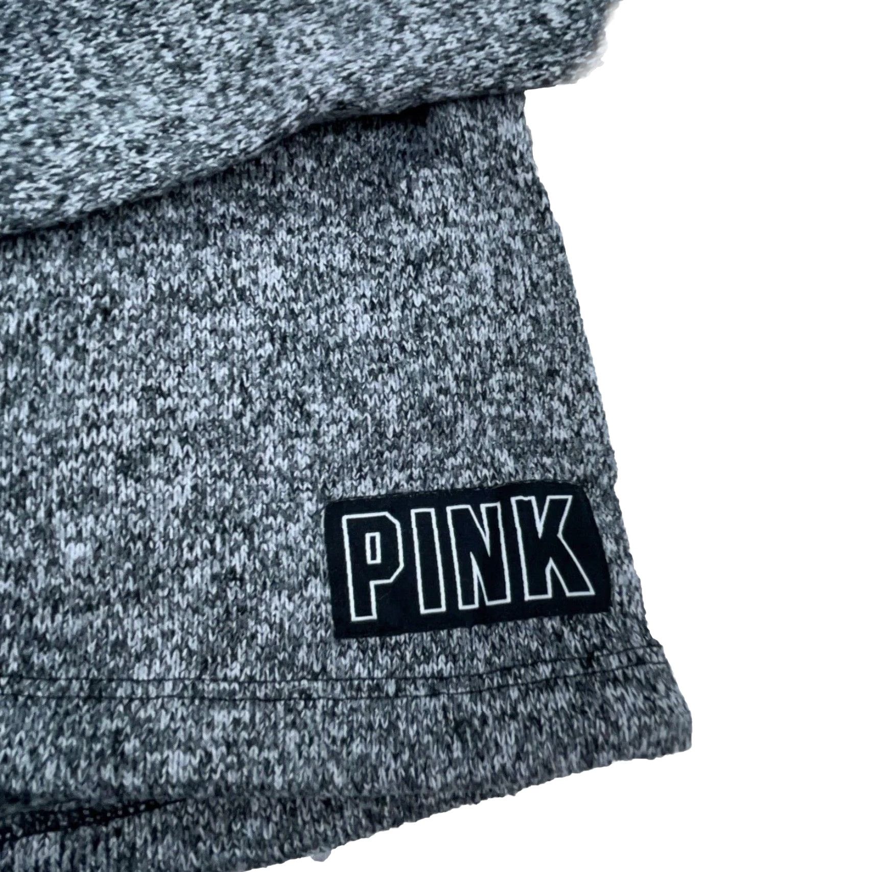 Victoria's Secret Victoria's Secret PINK Hoodie Women XS Gray Sweatshirt Knit Pullover Hooded Zipper Graphic Print Pockets All Seasons Regular Size XS / US 0-2 / IT 36-38 - 4 Thumbnail