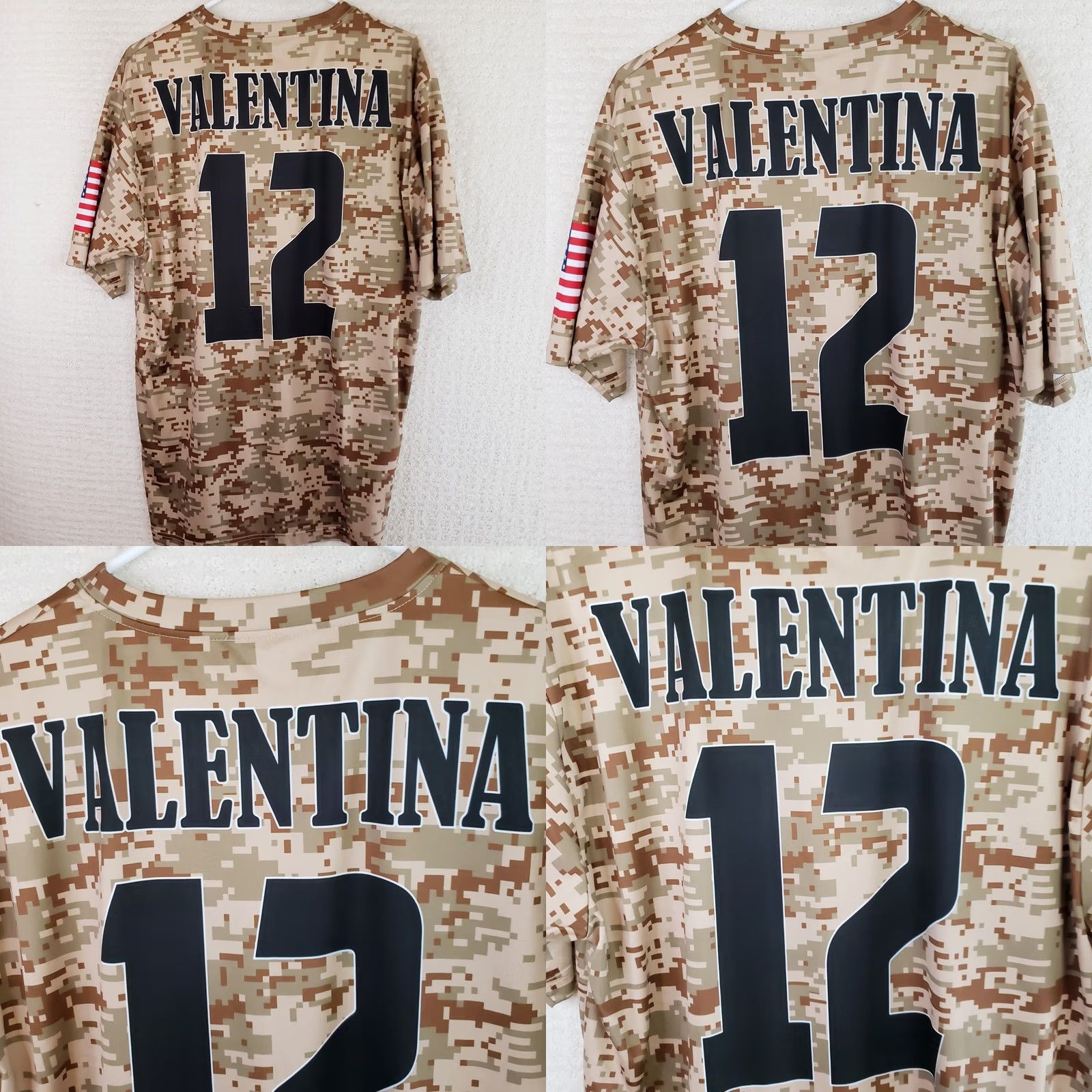 Vintage US Marines T-Shirt Shirt Short Sleeve Digital Desert Camo XL Mens Crew Neck Yuma Eagle Logo Military > Digital Tan Camo Regular Fit Size US XL / EU 56 / 4 - 8 Thumbnail