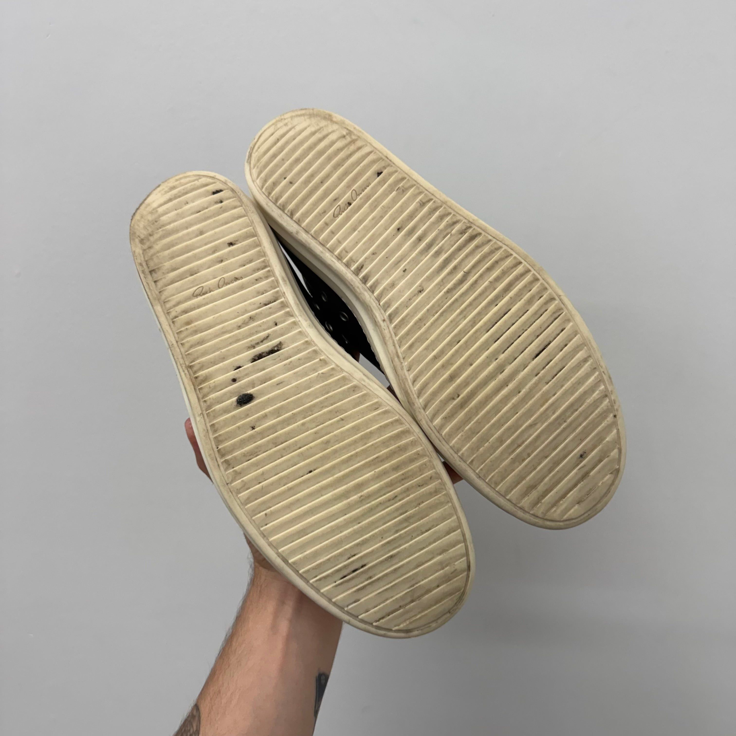 Rick Owens Rick Owens Mainline Ramone Leather Sneakers - Size 45 Size US 12 / EU 45 - 5 Thumbnail