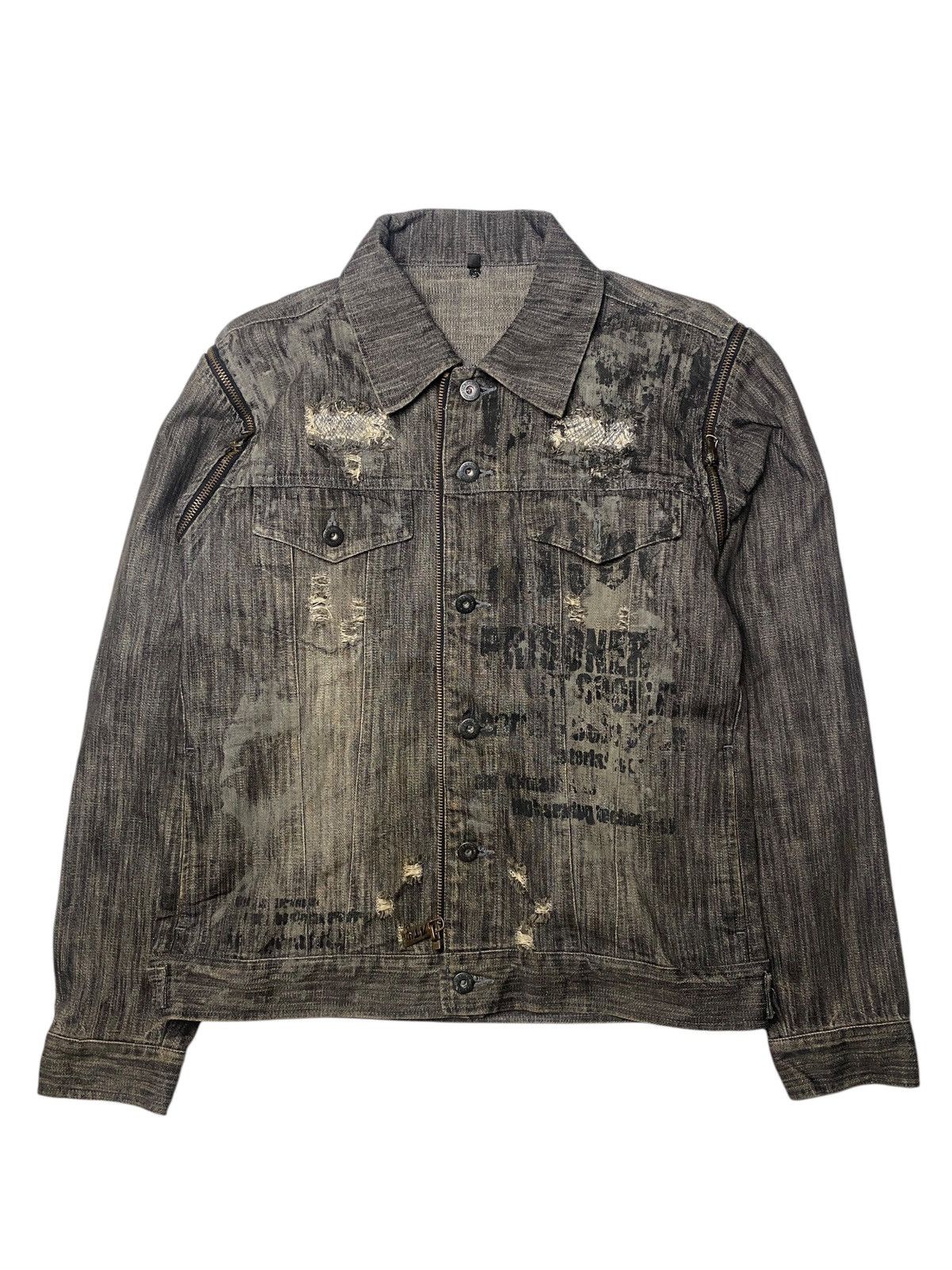 If Six Was Nine 2000's In The Attic Punk Poem Two Form Zip Jacket Size US M / EU 48-50 / 2 - 2 Thumbnail