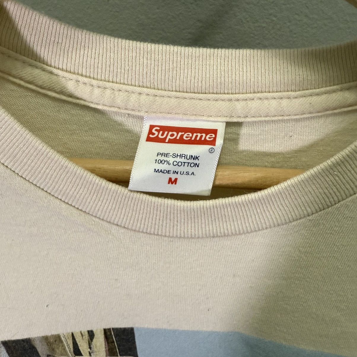 Supreme Supreme Banner Tee Natural Medium FW19 Size US M / EU 48-50 / 2 - 3 Thumbnail