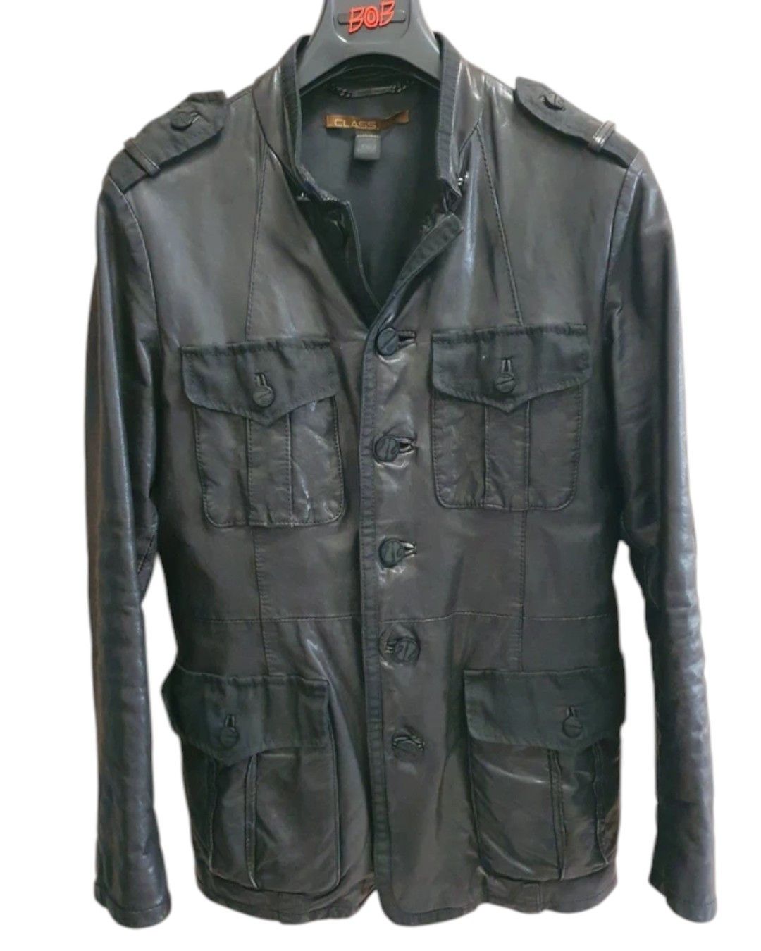 Roberto Cavalli 4 POCKET HUSSAR LEATHER JACKET Size US M / EU 48-50 / 2 - 3 Thumbnail