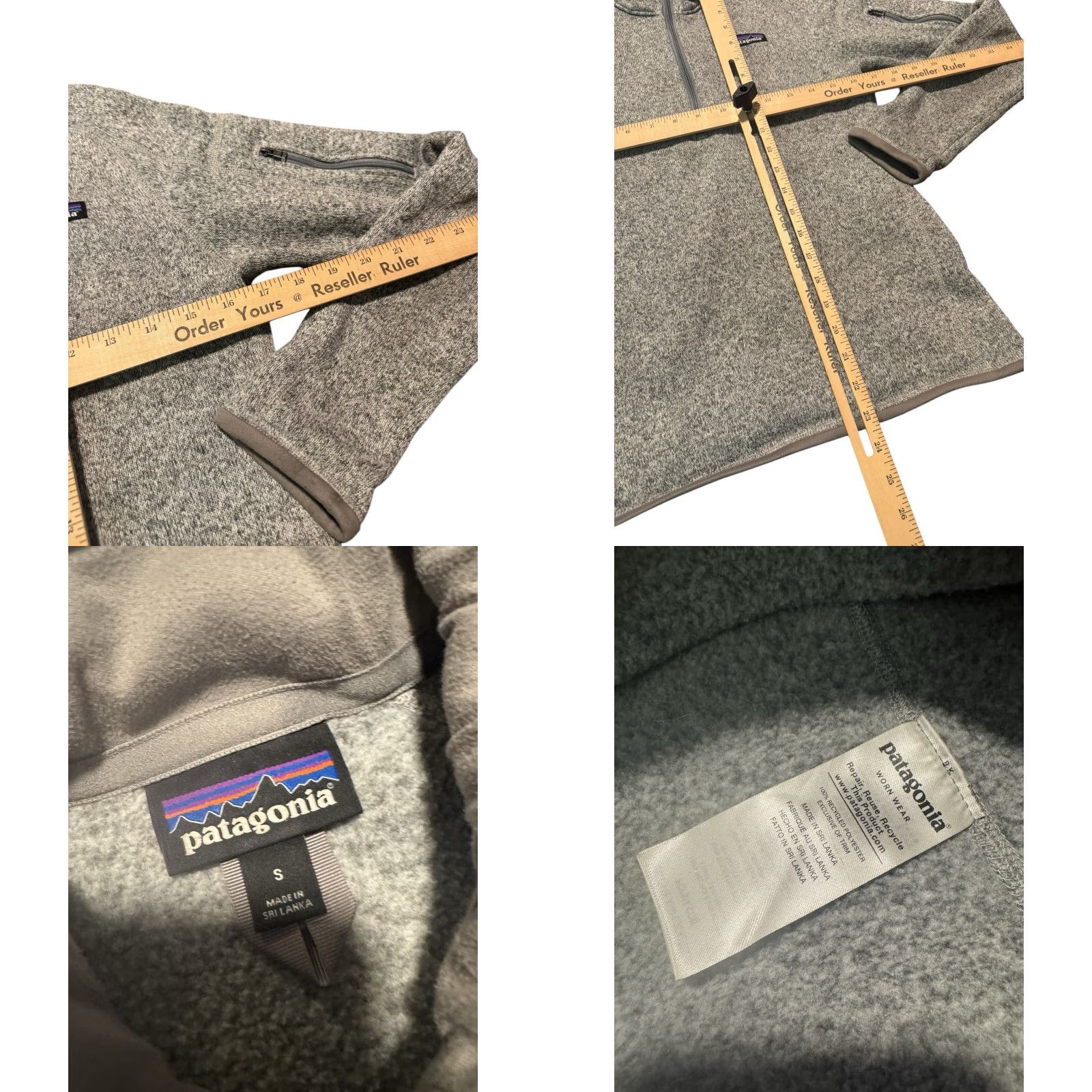 Patagonia Patagonia Better Sweater Womens Small Gray 1/4 Zip Fleece Jacket Sweatshirt EUC Size S / US 4 / IT 40 - 9 Thumbnail