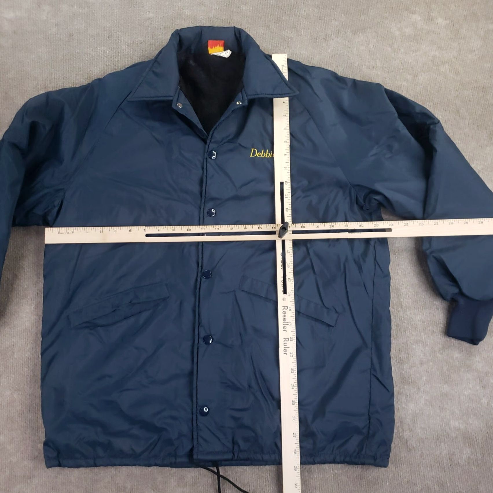 Dunbrooke Vtg Bomber Jacket Mens Large Blue Pla-Jac Dunbrooke Satin East Cooper Goldbugs Size US L / EU 52-54 / 3 - 2 Thumbnail