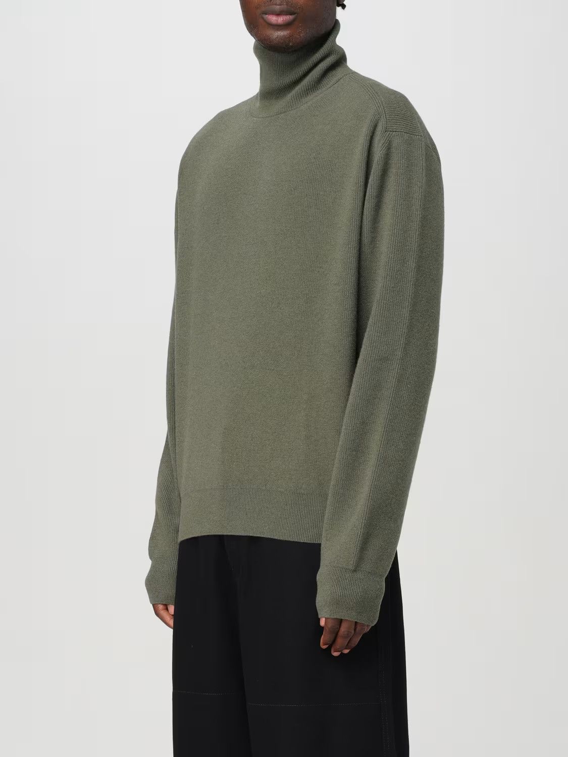 Lemaire o1s22i1n1024 Wool Pullover Sweater in Green Size US S / EU 44-46 / 1 - 4 Thumbnail