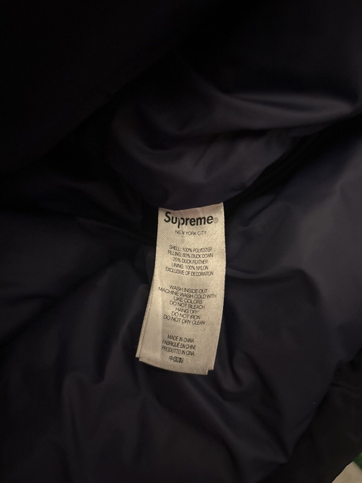 Supreme × Umbro Supreme x Umbro Puffer Jacket (Navy Blue) Size US S / EU 44-46 / 1 - 9 Thumbnail