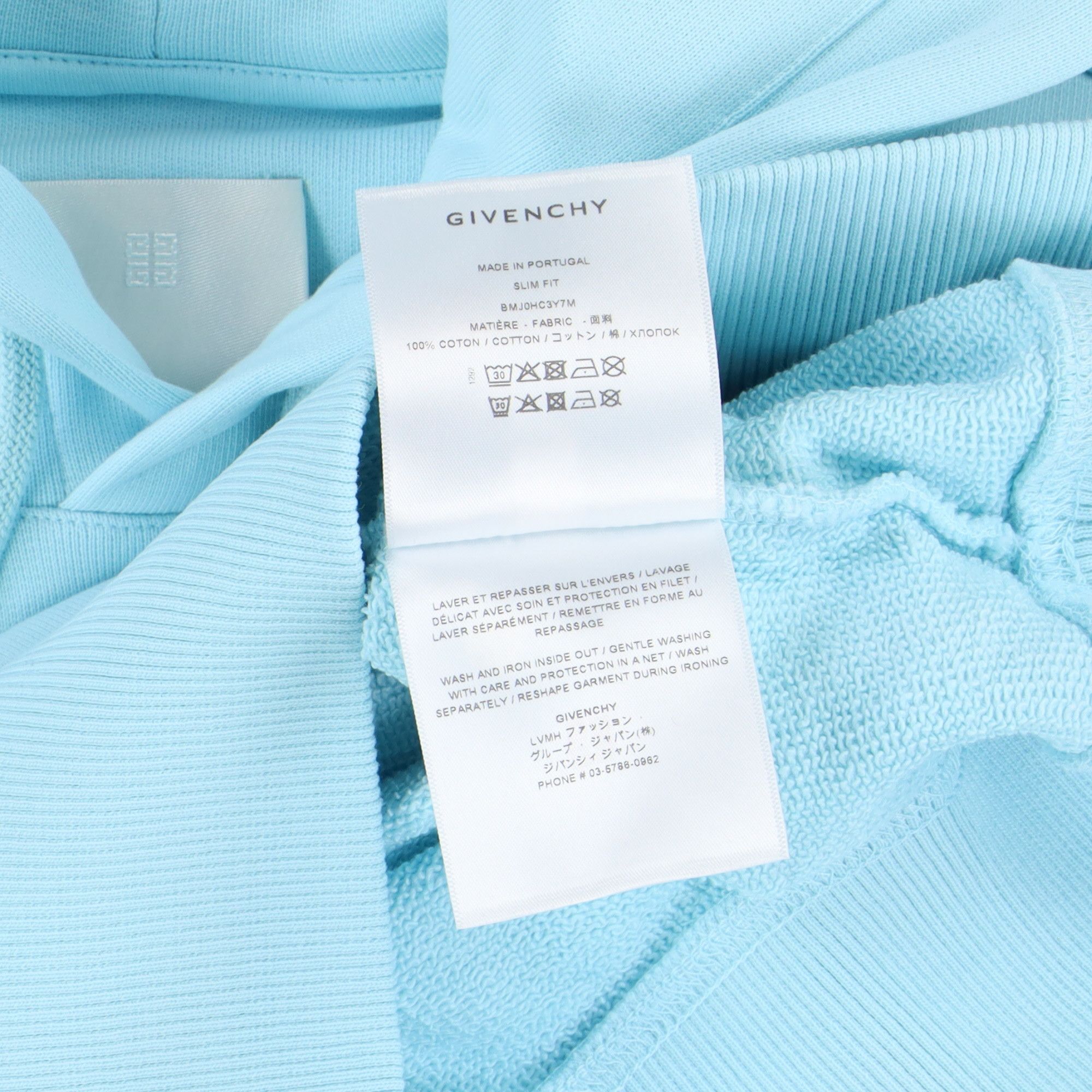 Givenchy Baby Blue Embroidered College Logo Hoodie Size US S / EU 44-46 / 1 - 7 Thumbnail