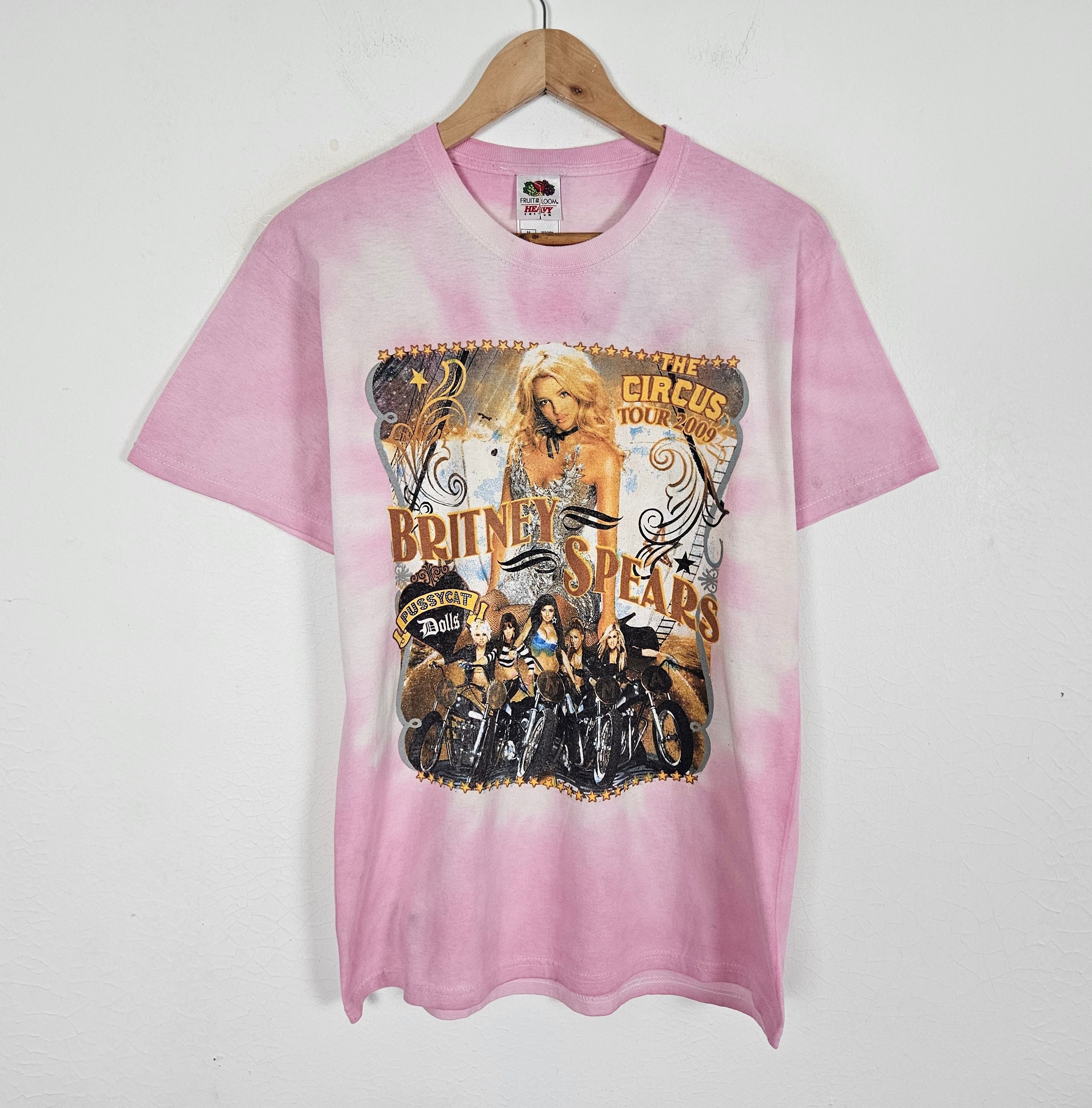 Band Tees × Rap Tees × Vintage Britney spears The circus 2009 tour pussycat dolls tee shirt Size US M / EU 48-50 / 2 - 3 Thumbnail