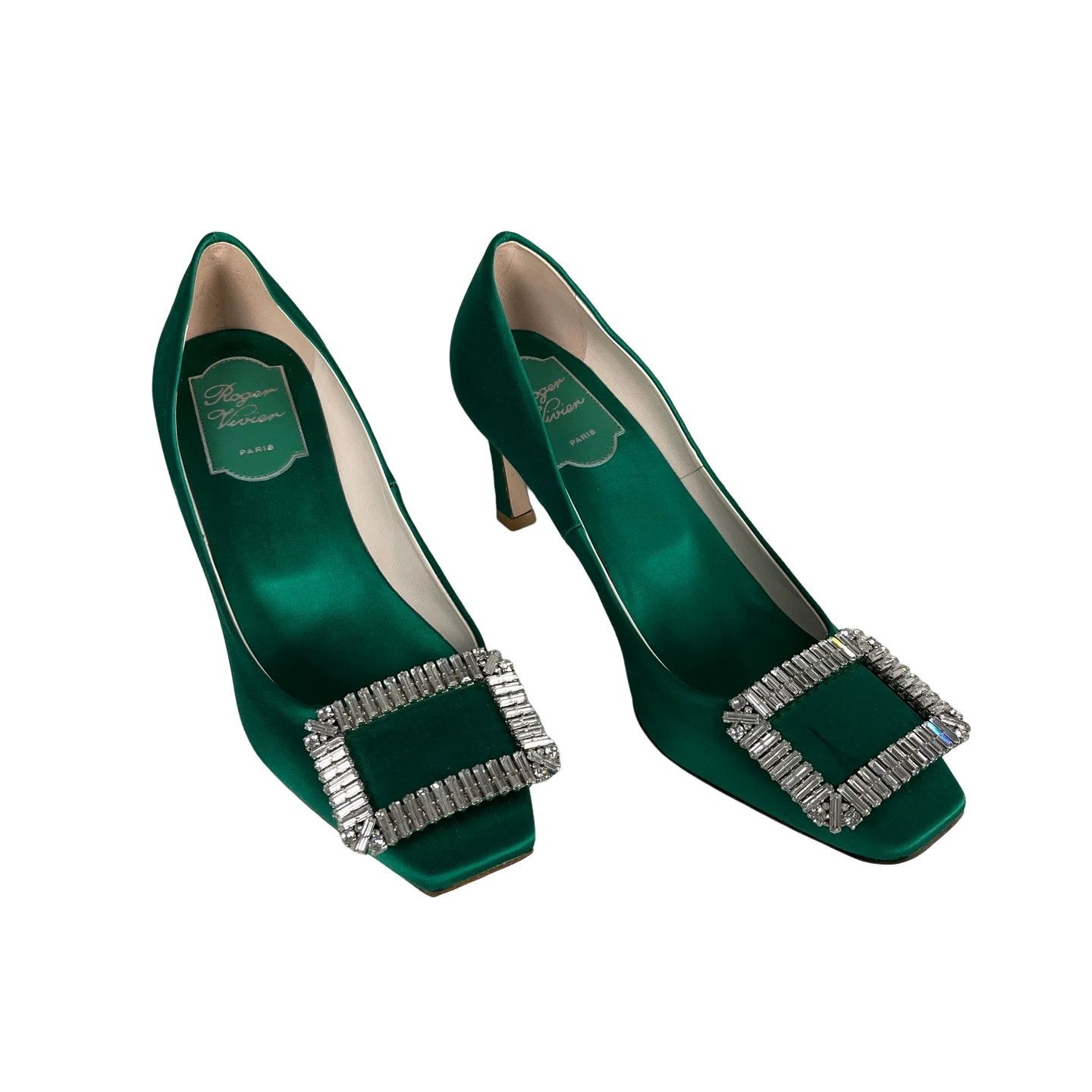 Roger Vivier Roger Vivier Crystal Buckle Heels Size 36.5 Size US 6.5 / IT 36.5 - 1 Thumbnail