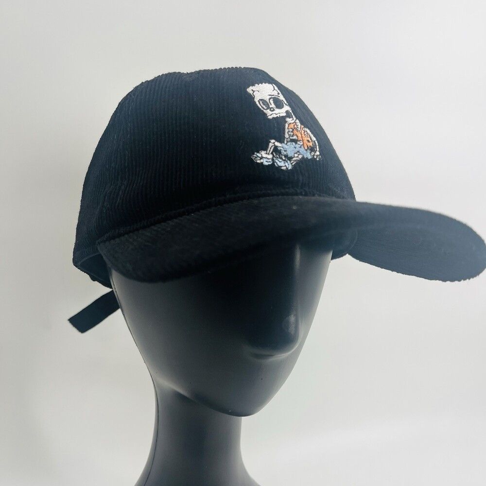 Mad Engine NEW The Simpsons Bart Skeleton Corduroy Dad Hat MAD Engine Size ONE SIZE - 2 Thumbnail