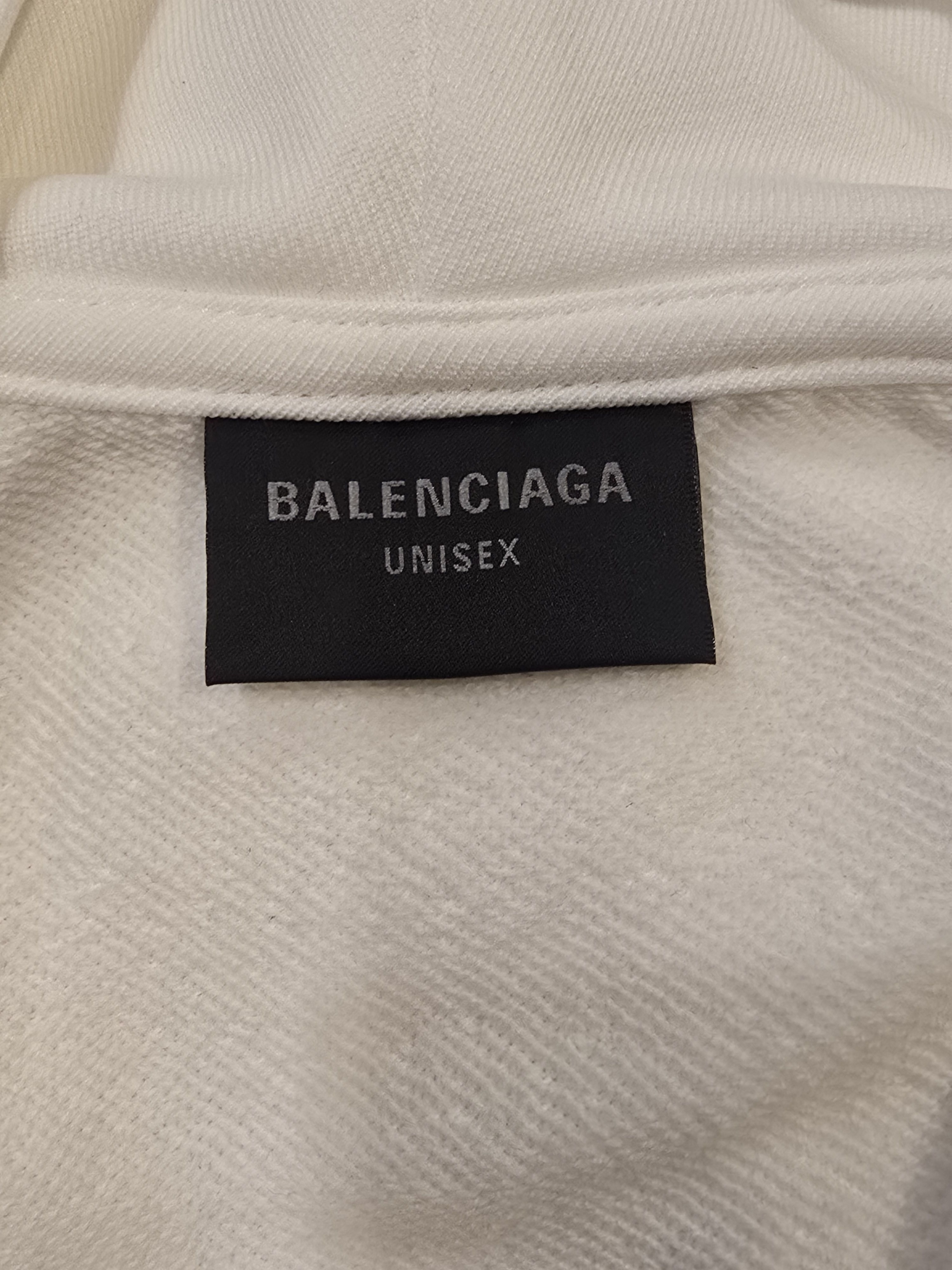 Balenciaga Zip-up Hoodie White - Large - Unisex Size US L / EU 52-54 / 3 - 7 Thumbnail
