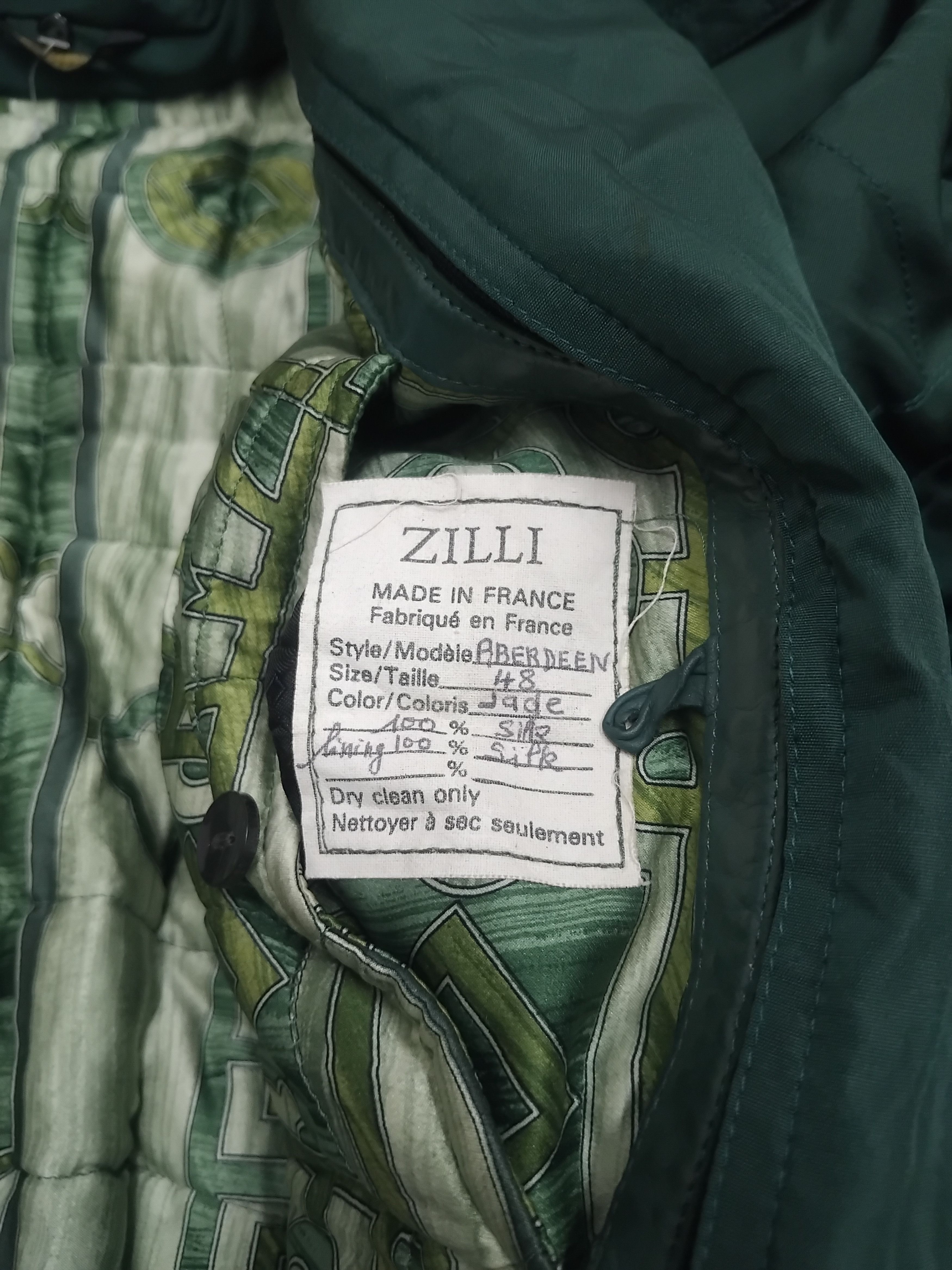 Zilli 🔥Zilli 100% silk green colour jacket Size US M / EU 48-50 / 2 - 4 Thumbnail