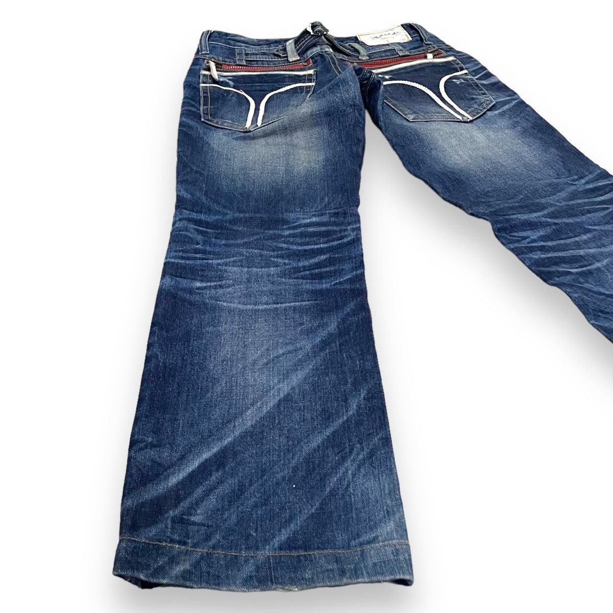 Hysteric Glamour 🇯🇵 CONCERT CLUB BY LOLITA BUCKLE WASHED DENIM PANTS Size 30" / US 8 / IT 44 - 10 Thumbnail