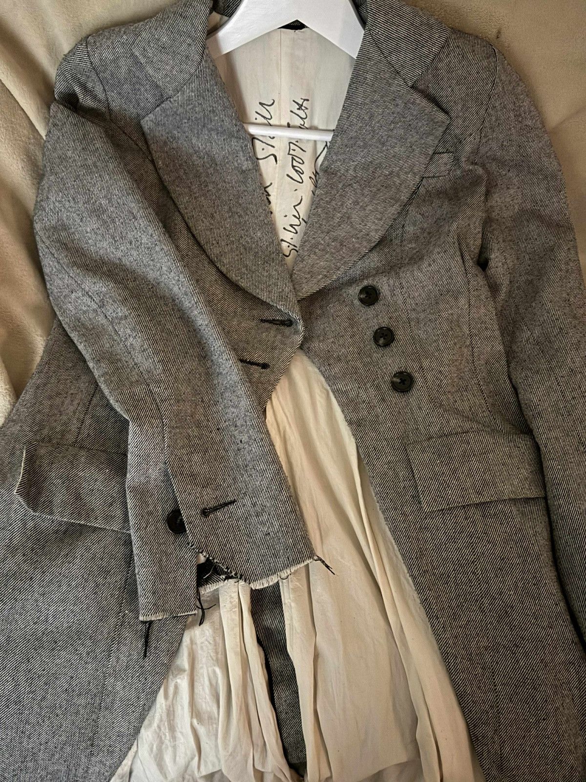Elena Dawson Elena Dawson Grey Tweed Coat Size XS / US 0-2 / IT 36-38 - 2 Thumbnail