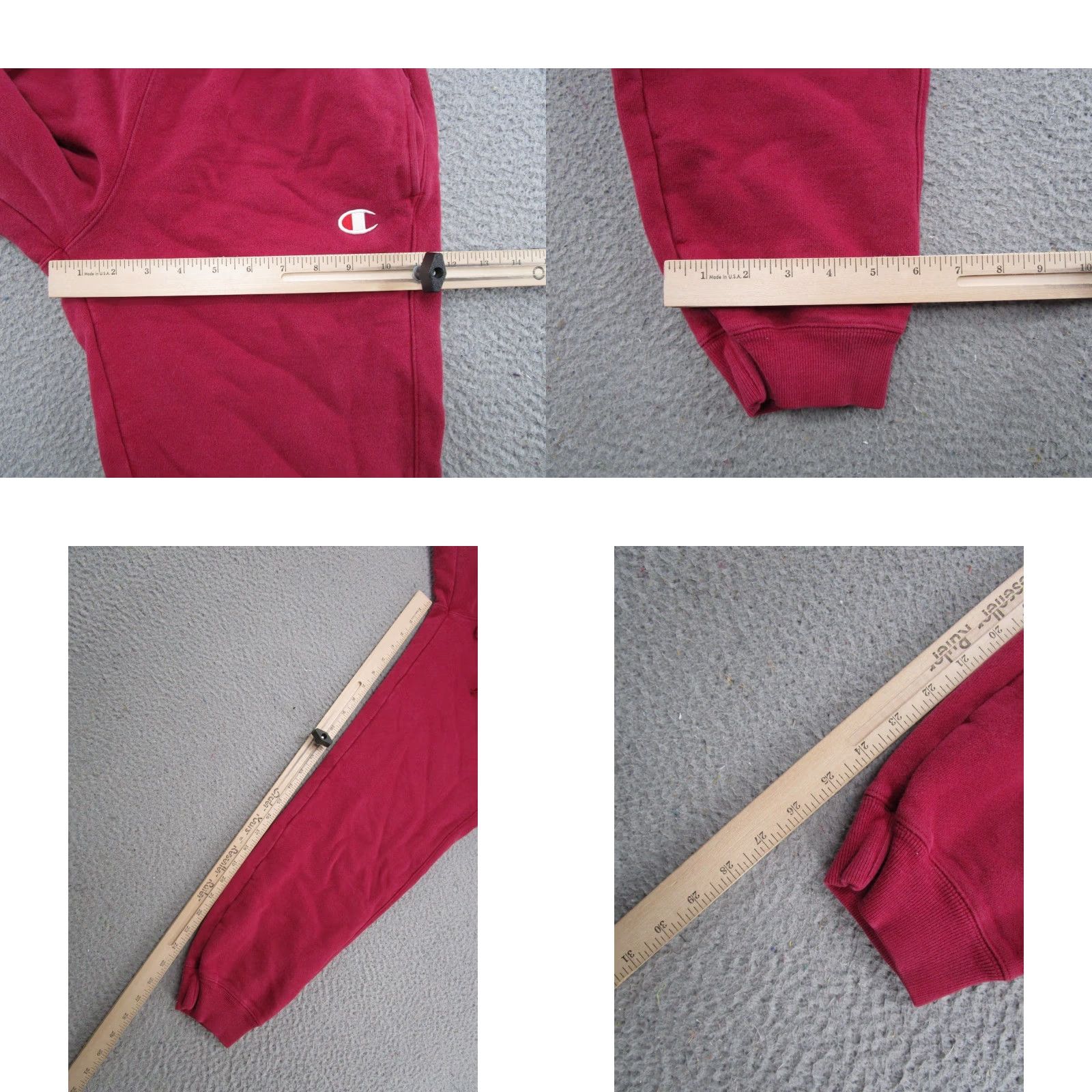 Champion VINTAGE Y2K Champion Reverse Weave Sweatpants Sweatpants Women's Red Size M Heavy Joggers Pants Size 32" / US 10 / IT 46 - 8 Thumbnail