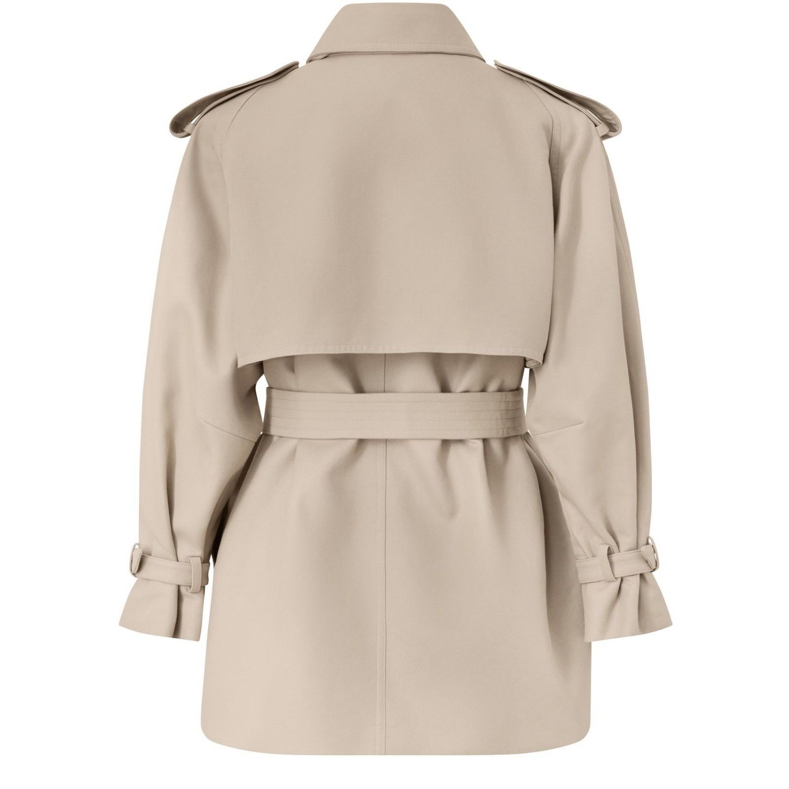 Max Mara MAX MARA Beige Short oversize trench coat New & Authentic (W Size S / US 4 / IT 40 - 2 Thumbnail