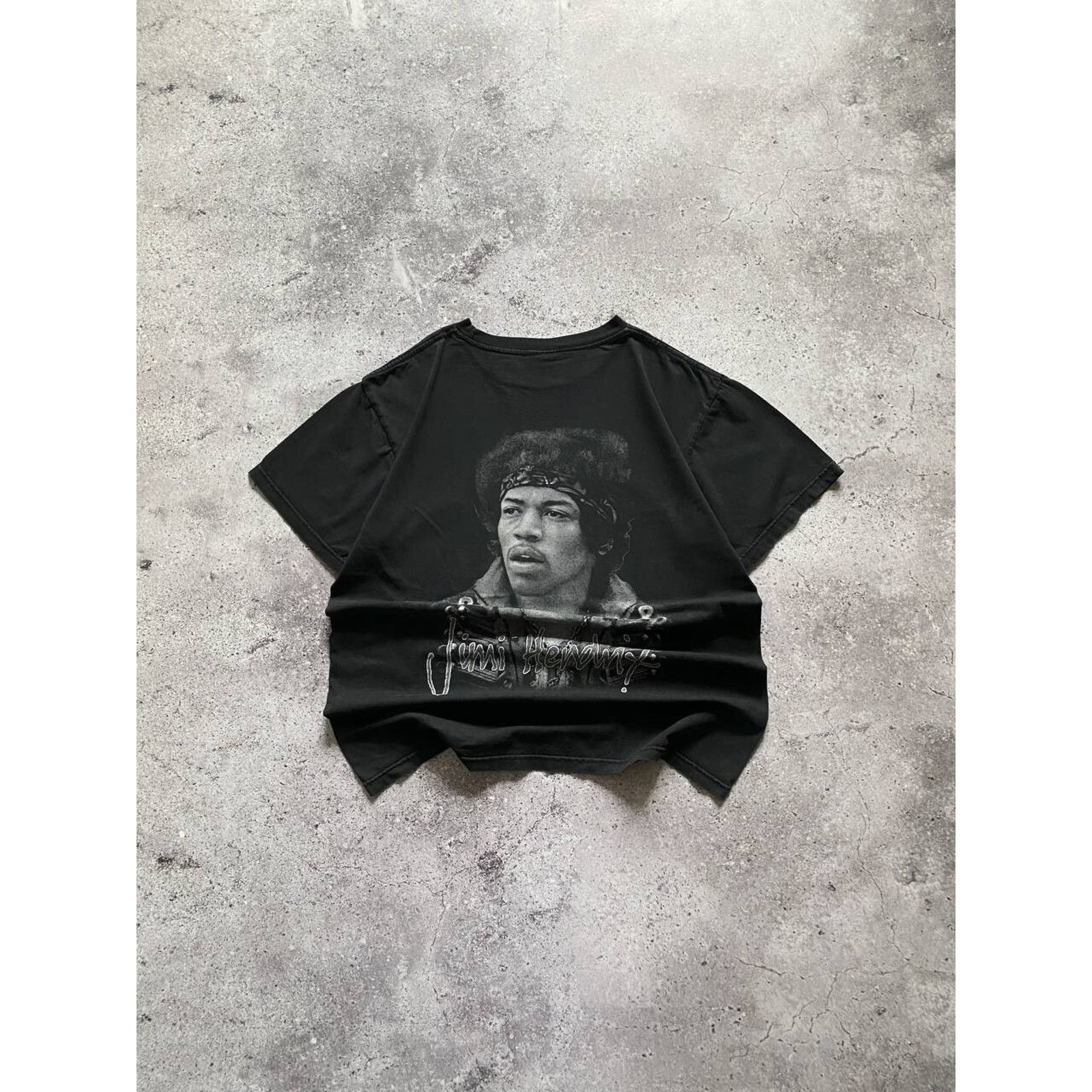 Jimi Hendrix × Vintage VINTAGE 90s JIMI HENDRIX PORTRAIT FADED DISTRESSED ROCK TEE Size US M / EU 48-50 / 2 - 9 Thumbnail