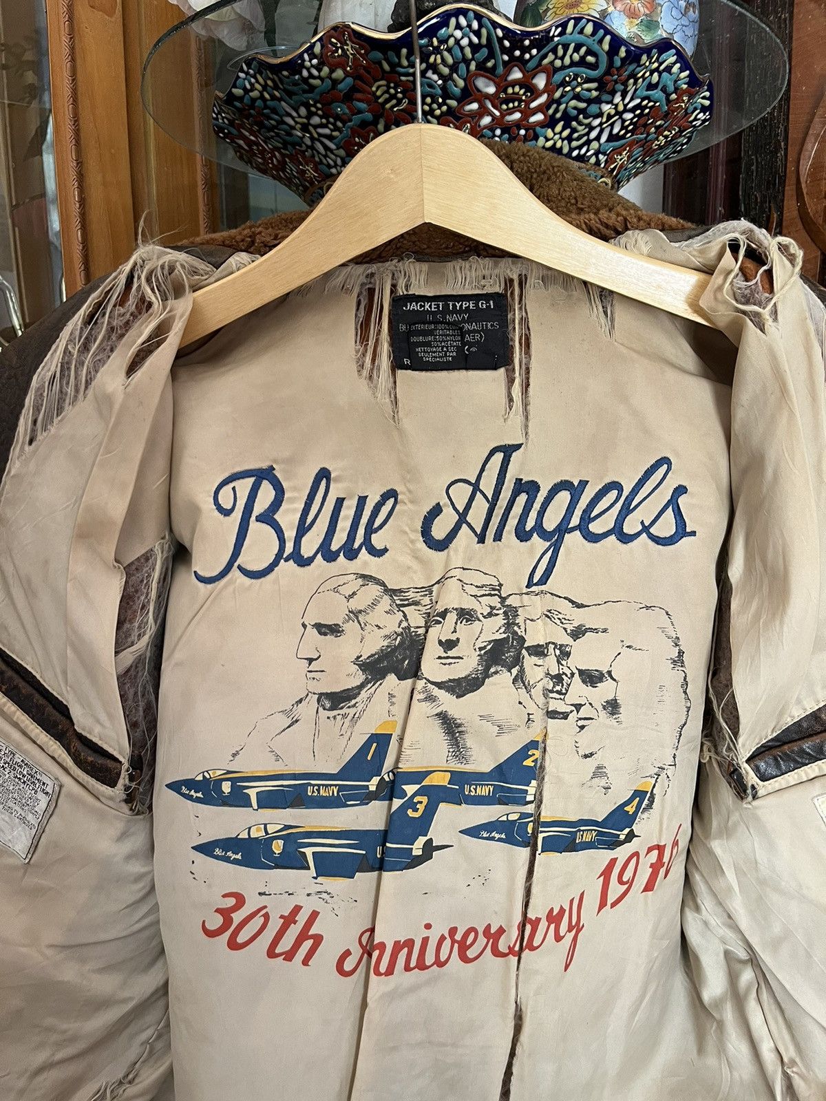 Avirex Vintage Avirex Blue Angels Fighter Pilot Jacket Size US S / EU 44-46 / 1 - 16 Thumbnail
