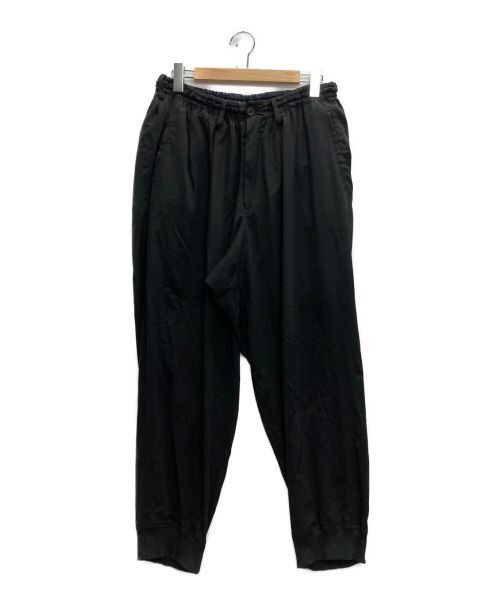 image of Yohji Yamamoto Pour Homme W-Tuxedo Hem Rib Pants in Black, Men's (Size 32)